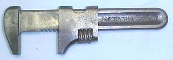 Barnes Adjustable 4 inch Wrench Rare!