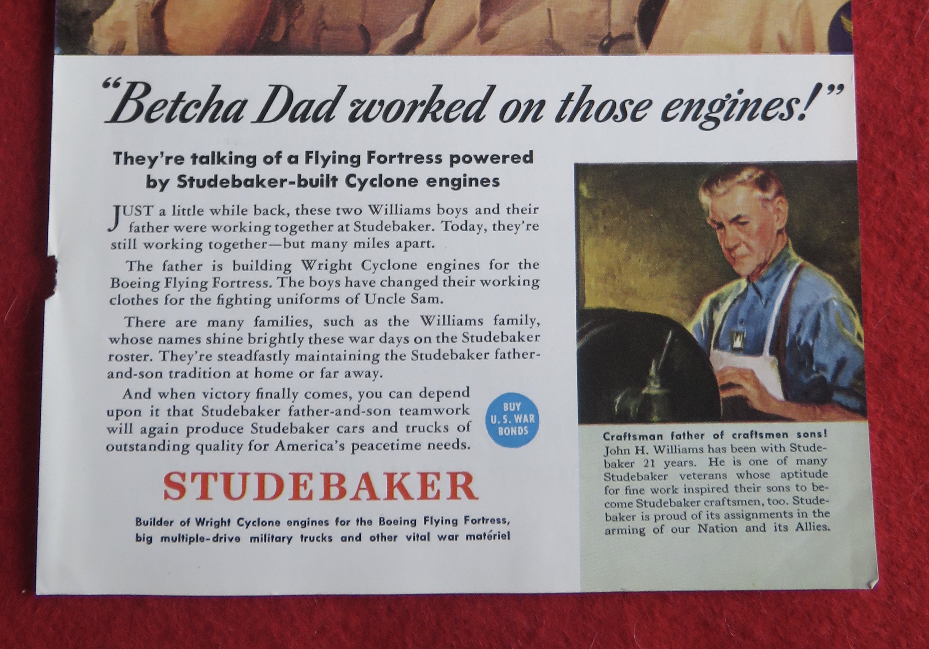 1943 Studebaker with Soldiers Standing & Talking