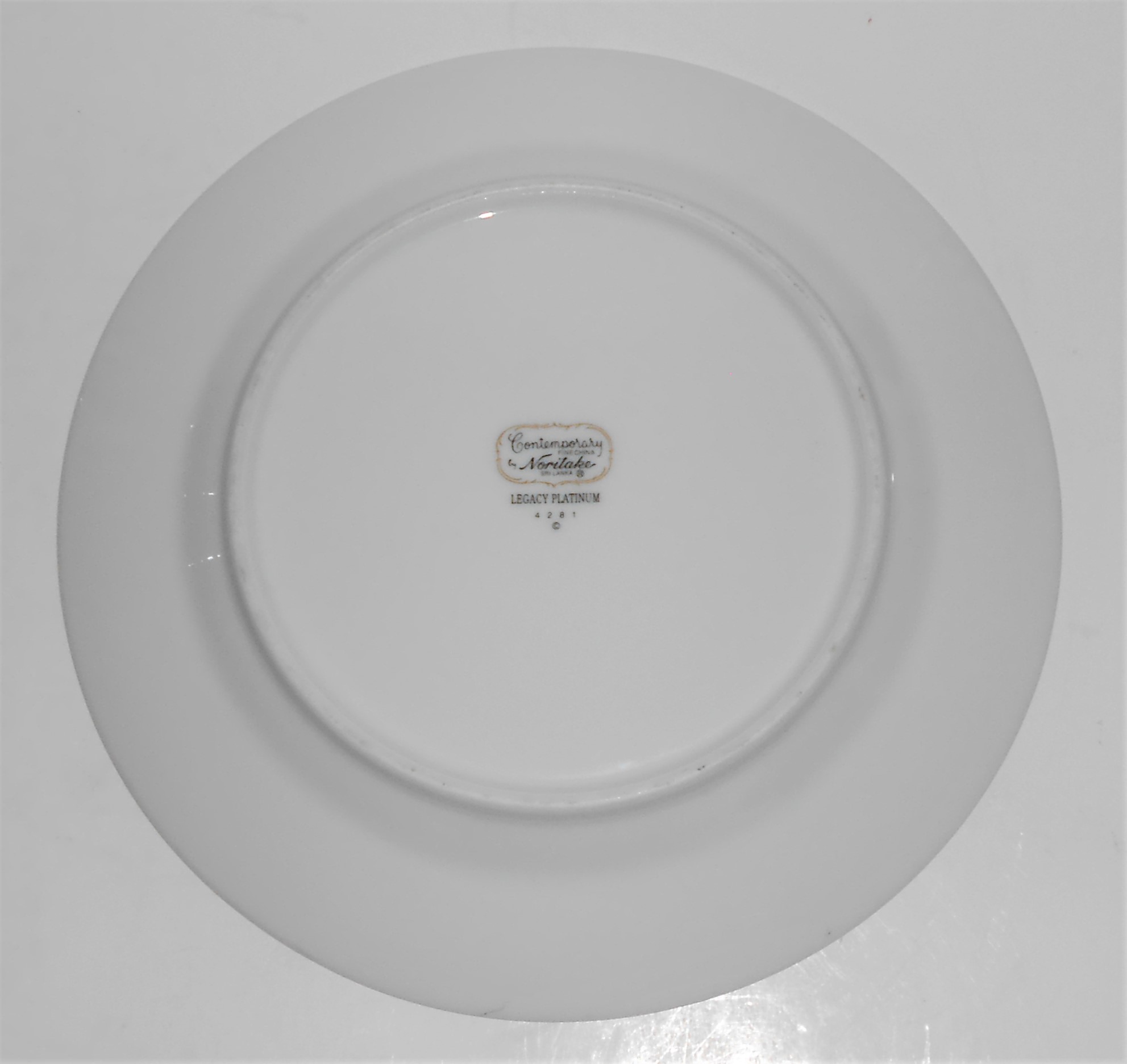 Noritake China Porcelain Legacy Platinum Salad Plate