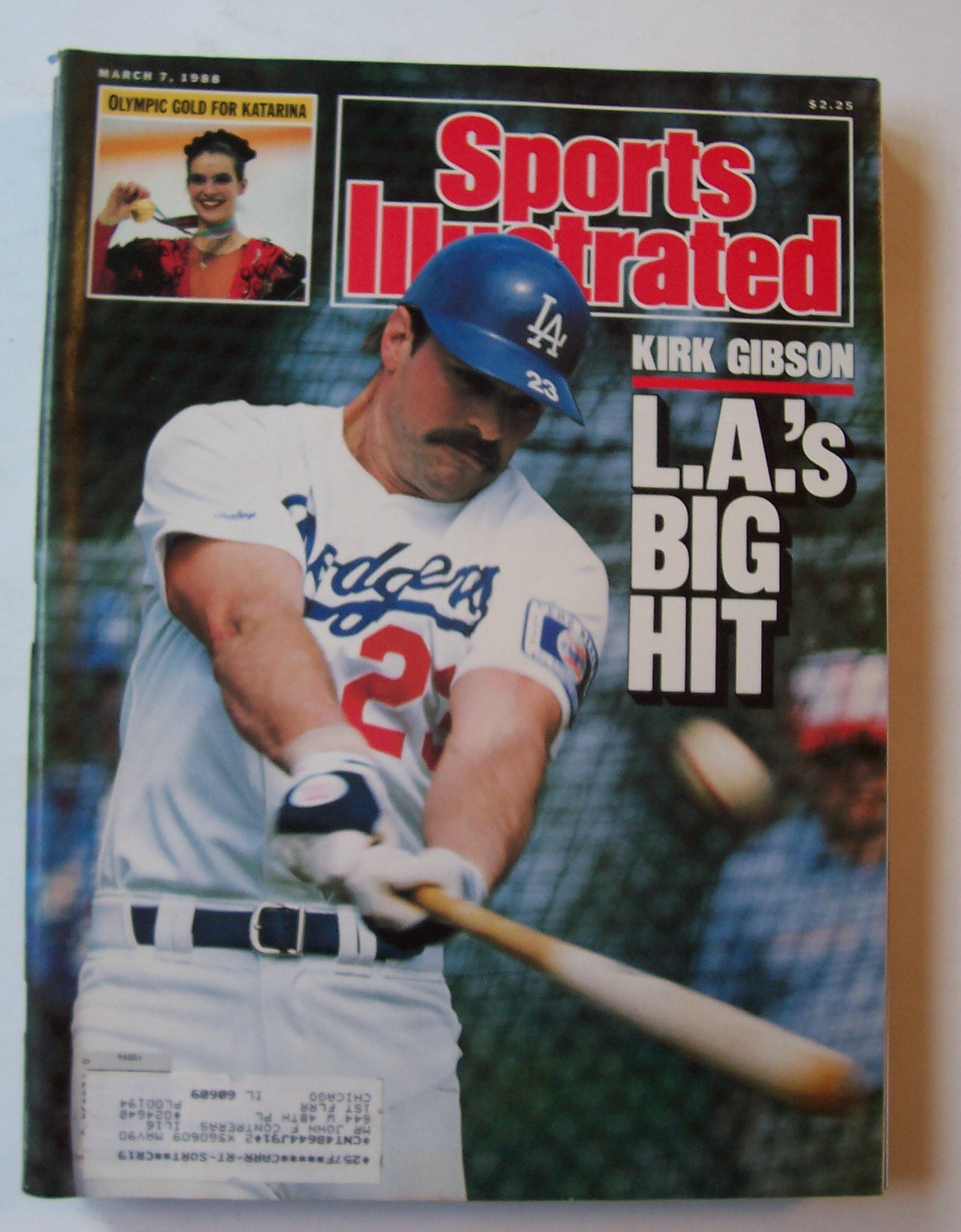Sports Illustrated Magazine -March 7, 1988- Kirk Gibson
