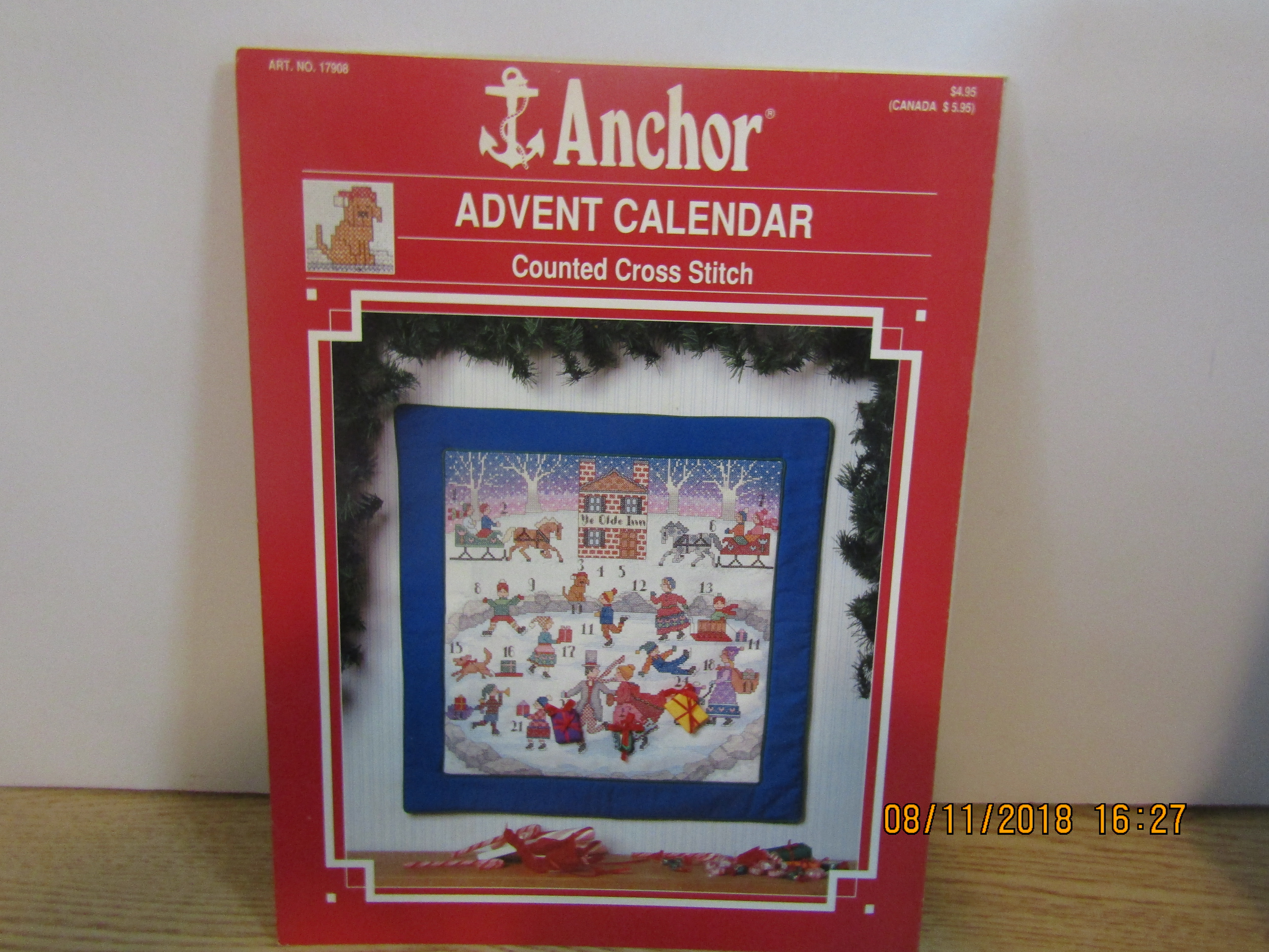 Anchor Advent Calendar Cross Stitch Book #17908