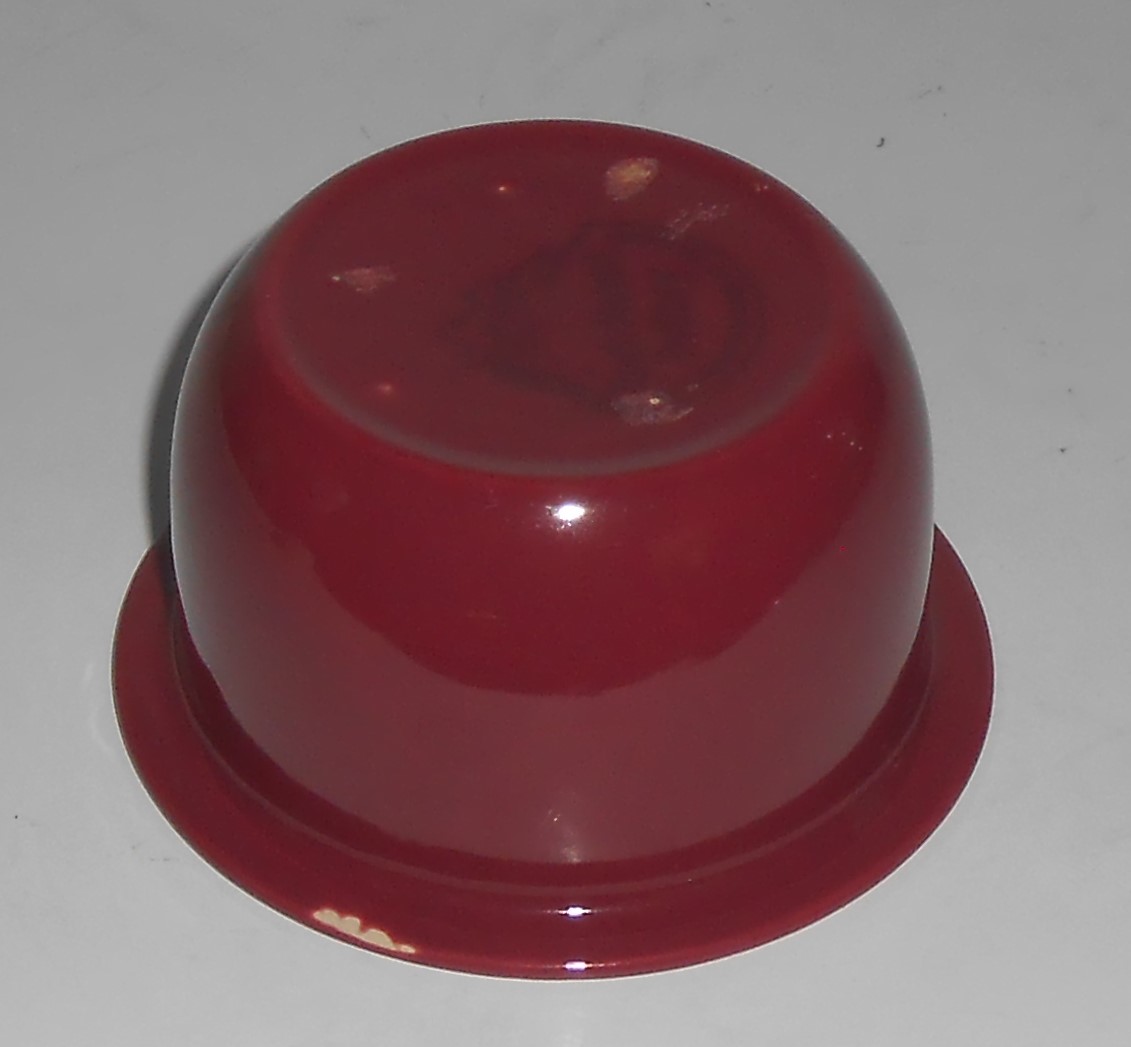 Coors Pottery Rock-Mount Red Custard Cup