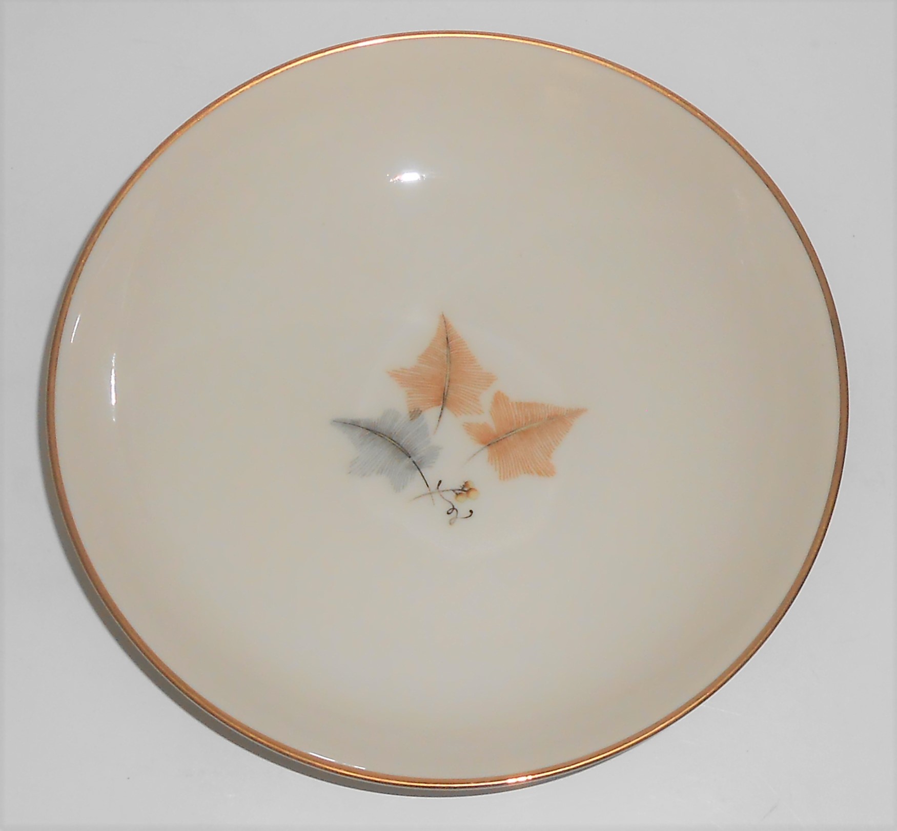 Ohata Japan China Porcelain Topaze Cereal Bowl w/Gold