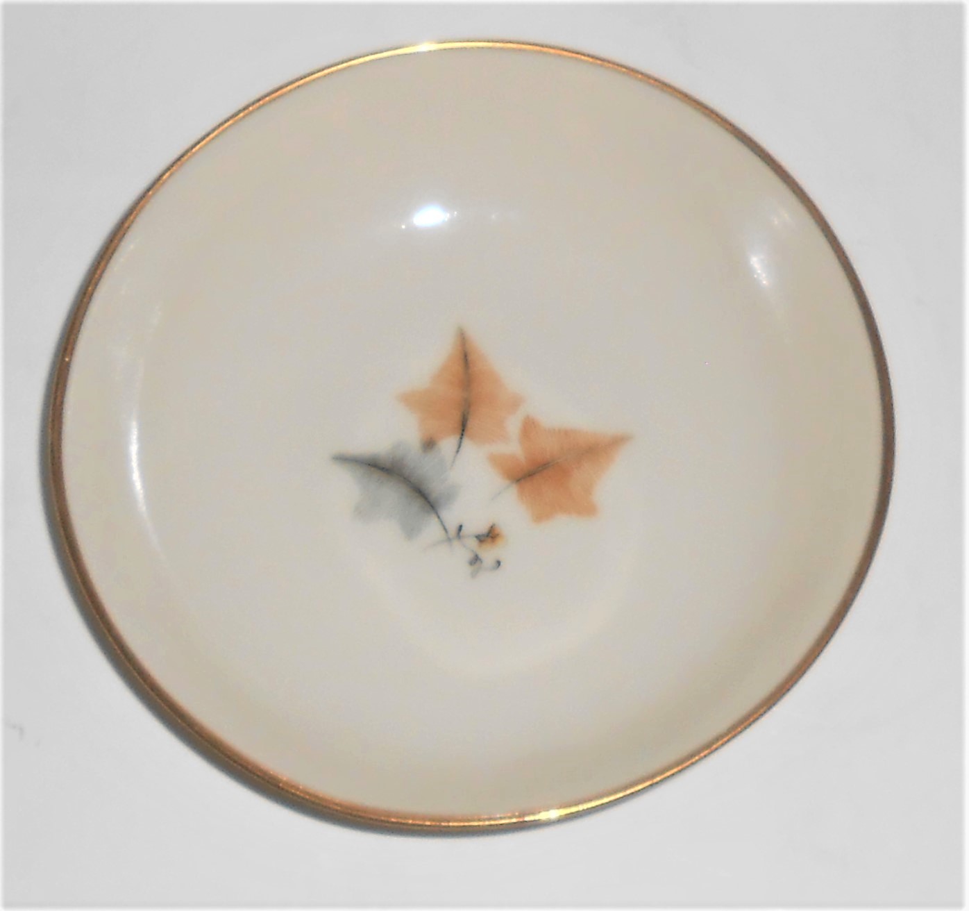 Ohata Japan China Porcelain Topaze Fruit Bowl w/Gold