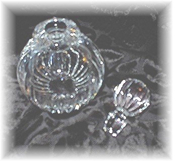 Crystal Perfume Bottle 5 inches Tall