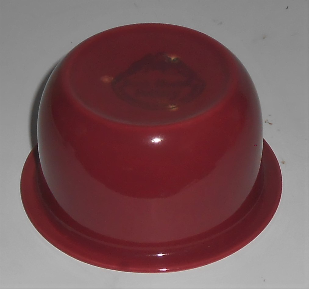 Coors Pottery Rock-Mount Red Custard Cup