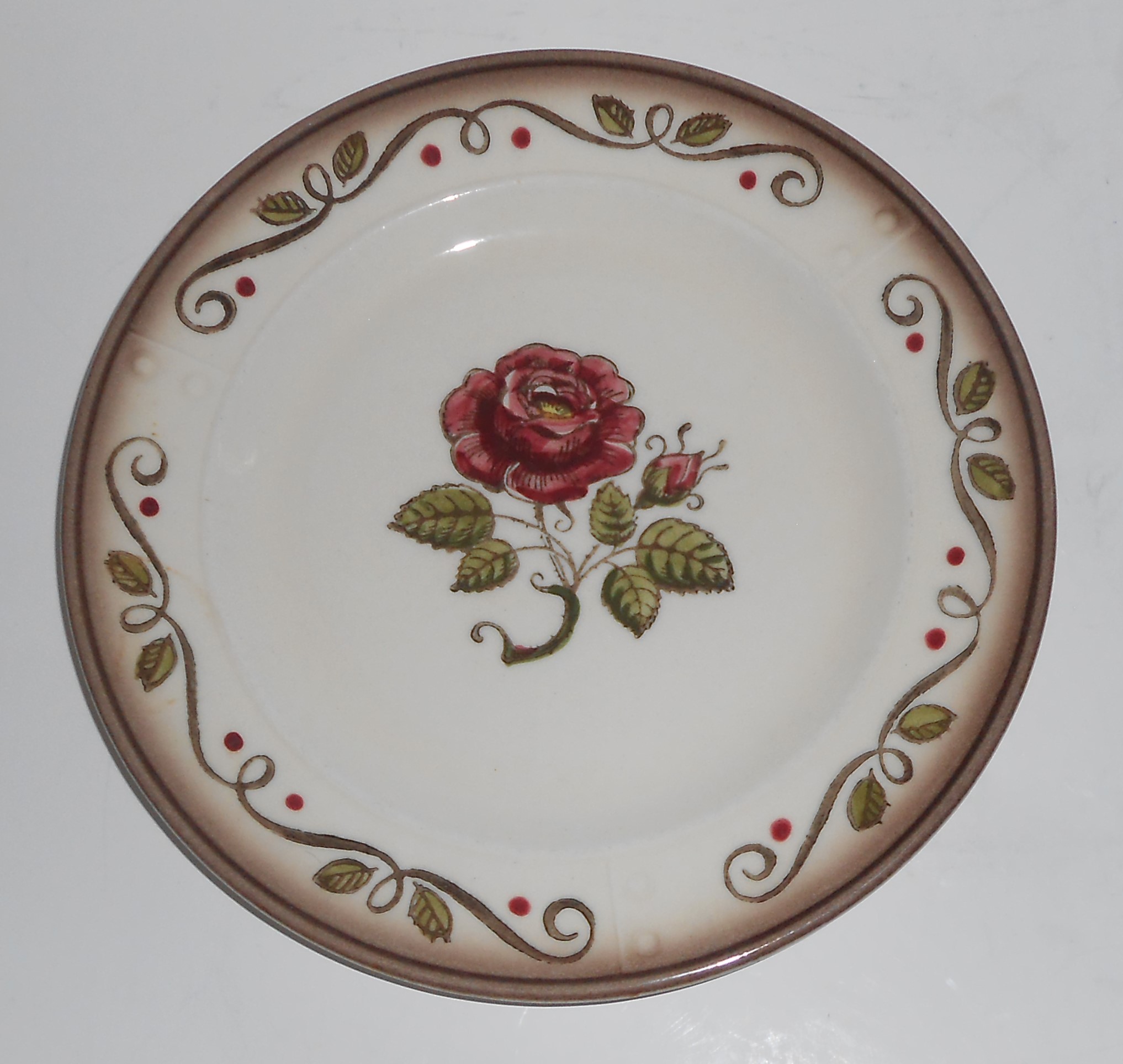 Metlox Pottery Poppy Trail Provincial Rose Salad Plate