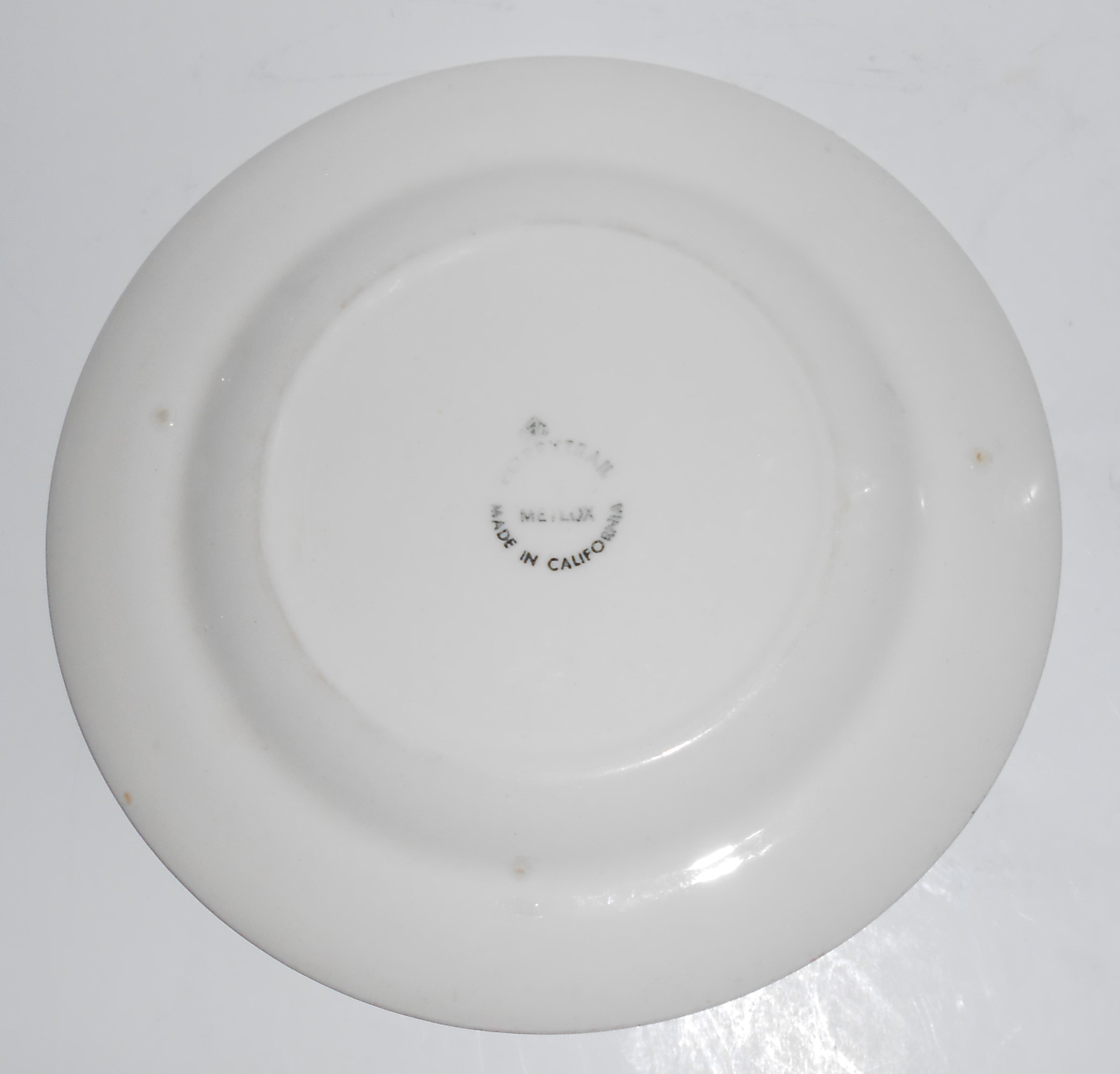 Metlox Pottery Poppy Trail Provincial Rose Salad Plate