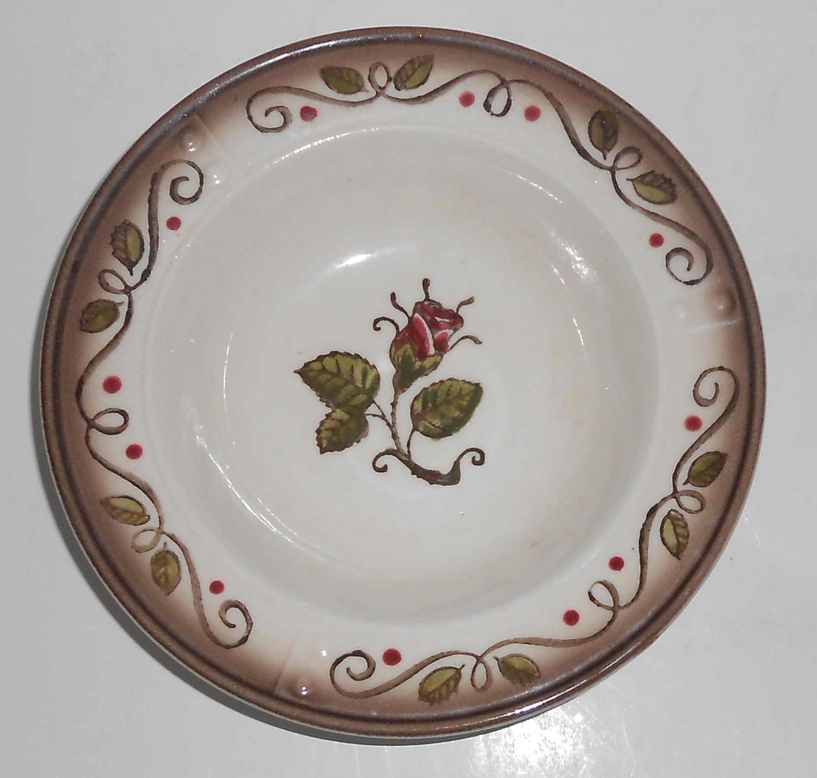 Metlox Pottery Poppy Trail Provincial Rose Fruit Bowl