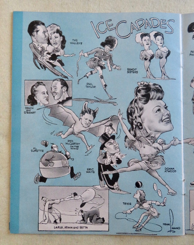 Original 1948 Sexy George Petty Pin Up Girl Ice Capades Program