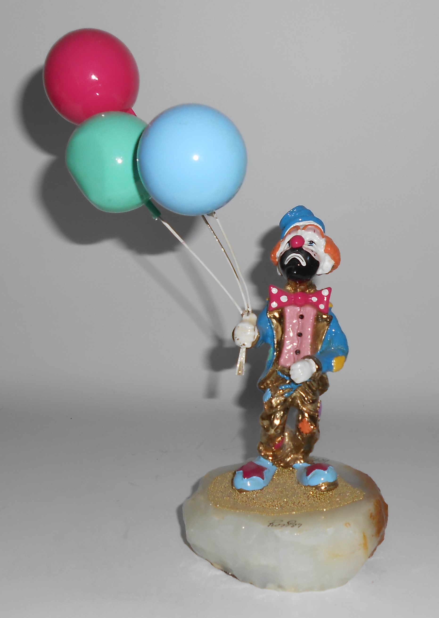 Ron Lee Art Joe Hitchhiking 1987 Clown Figurine w/Ballo