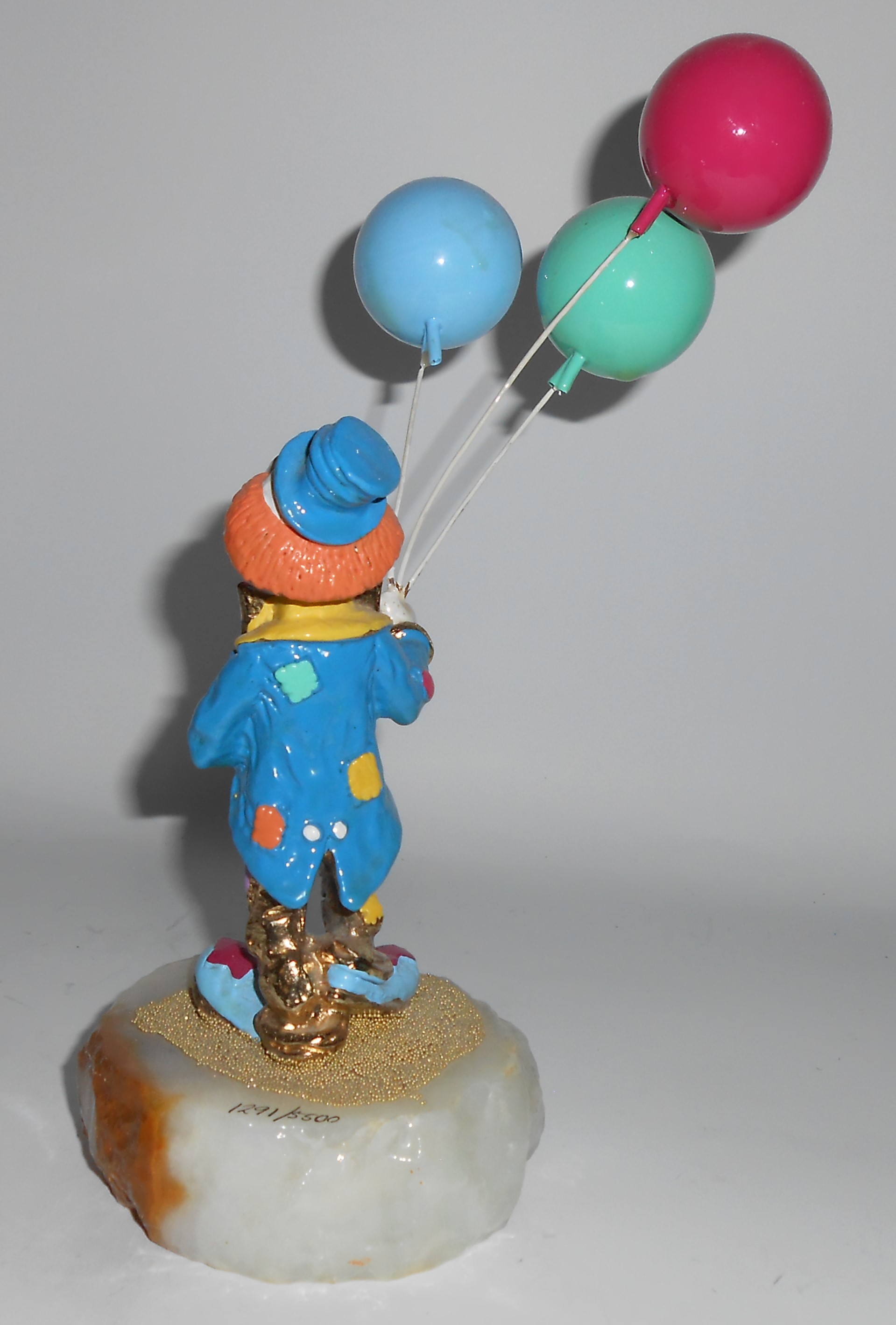 Ron Lee Art Joe Hitchhiking 1987 Clown Figurine w/Ballo