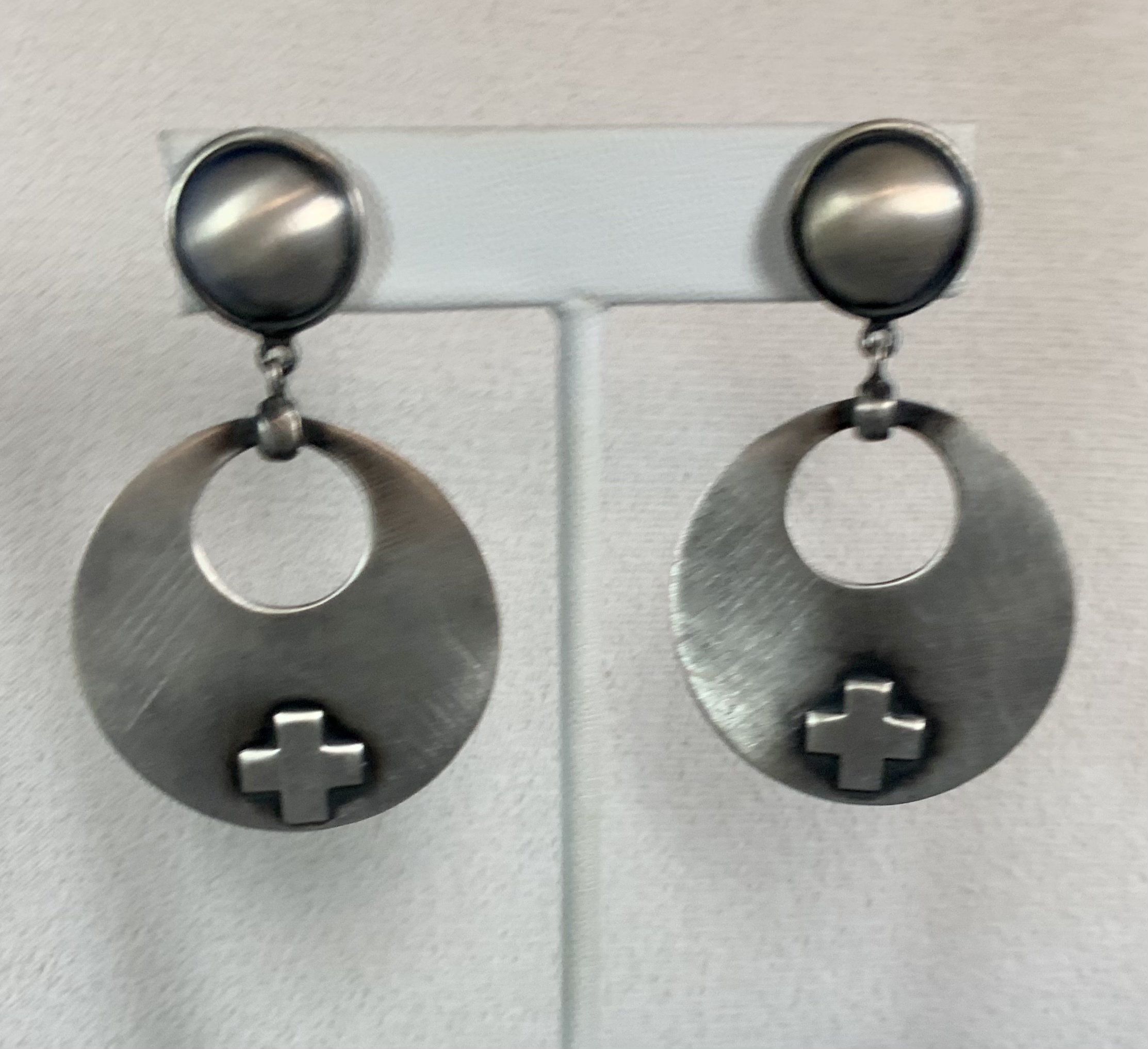 Dan Dodson Sterling Silver Cross's Post Earrings