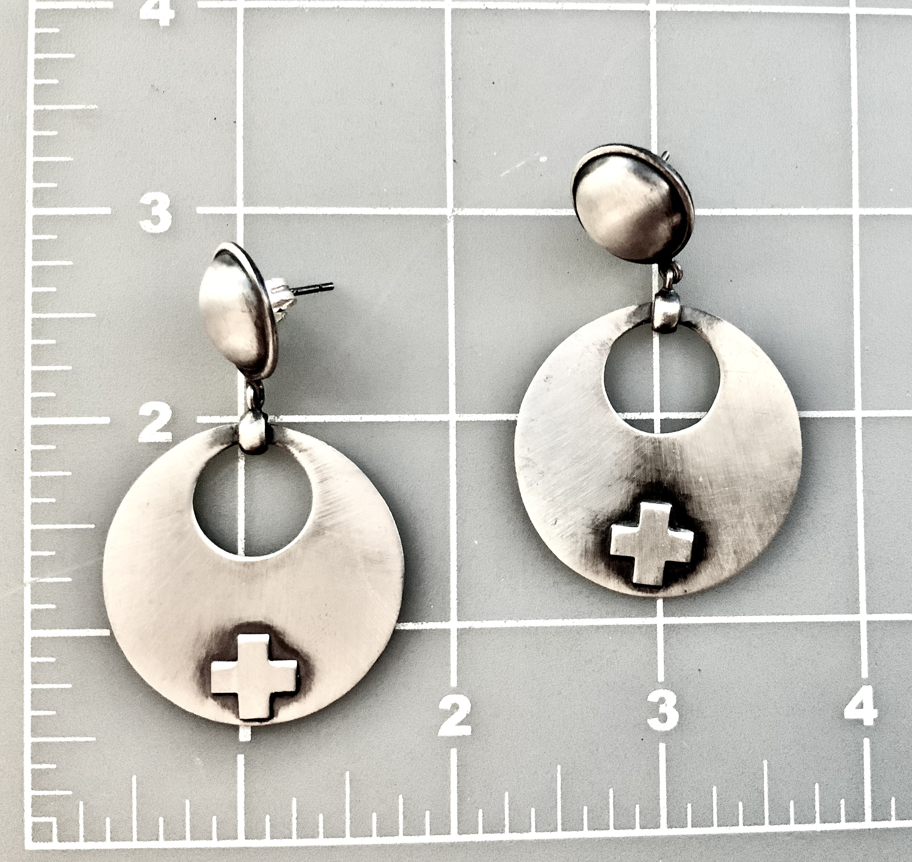 Dan Dodson Sterling Silver Cross's Post Earrings