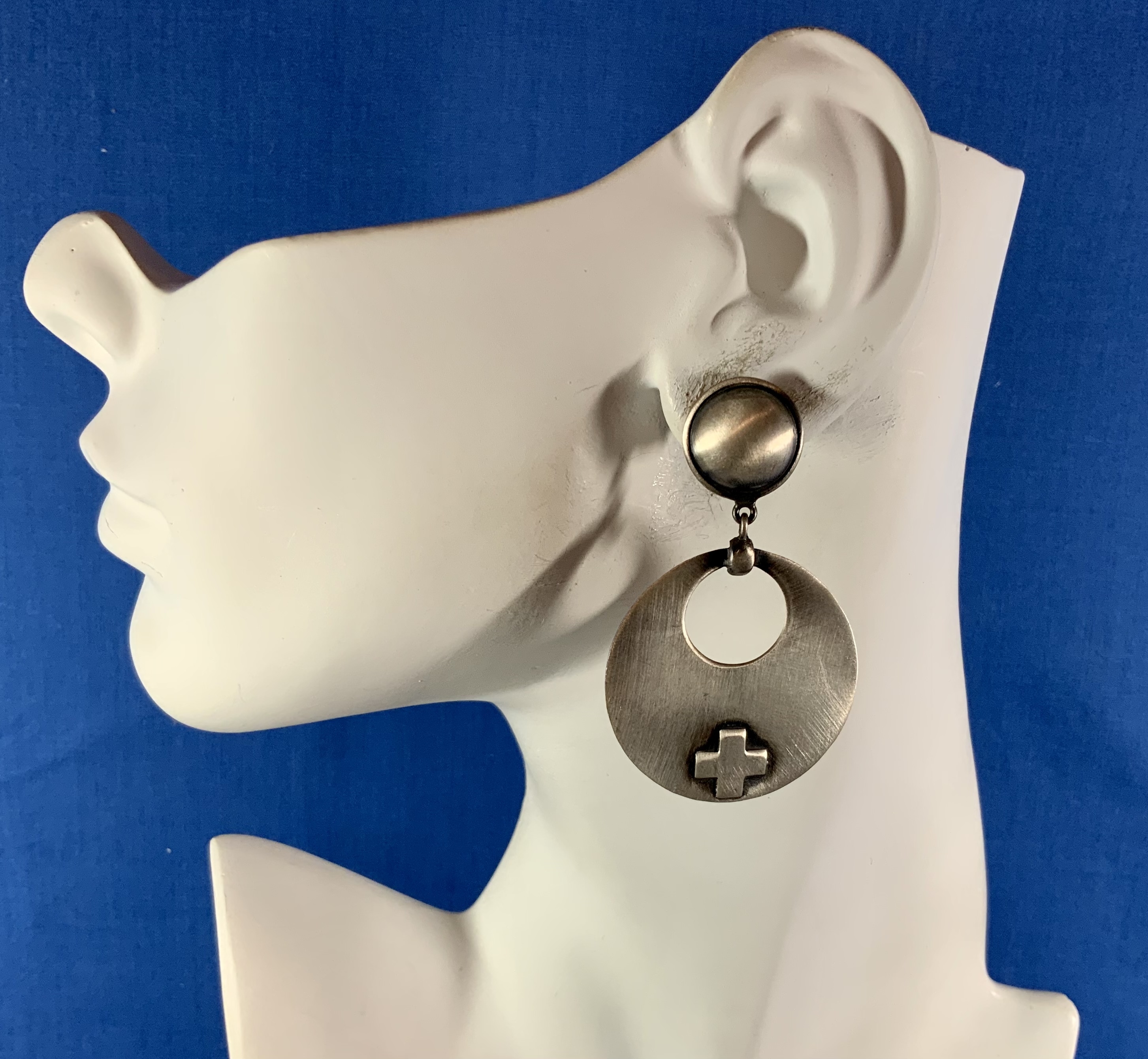 Dan Dodson Sterling Silver Cross's Post Earrings