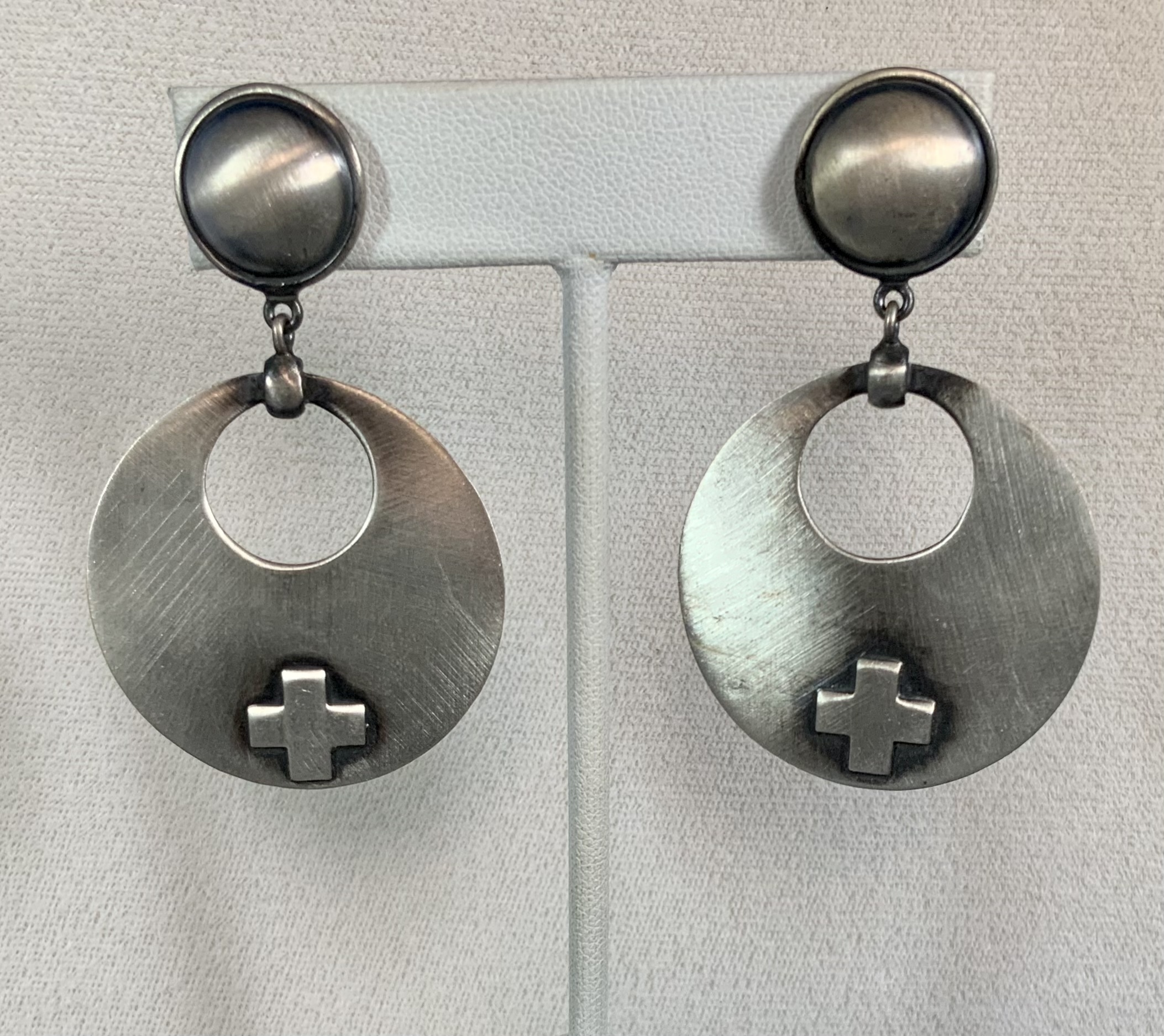 Dan Dodson Sterling Silver Cross's Post Earrings