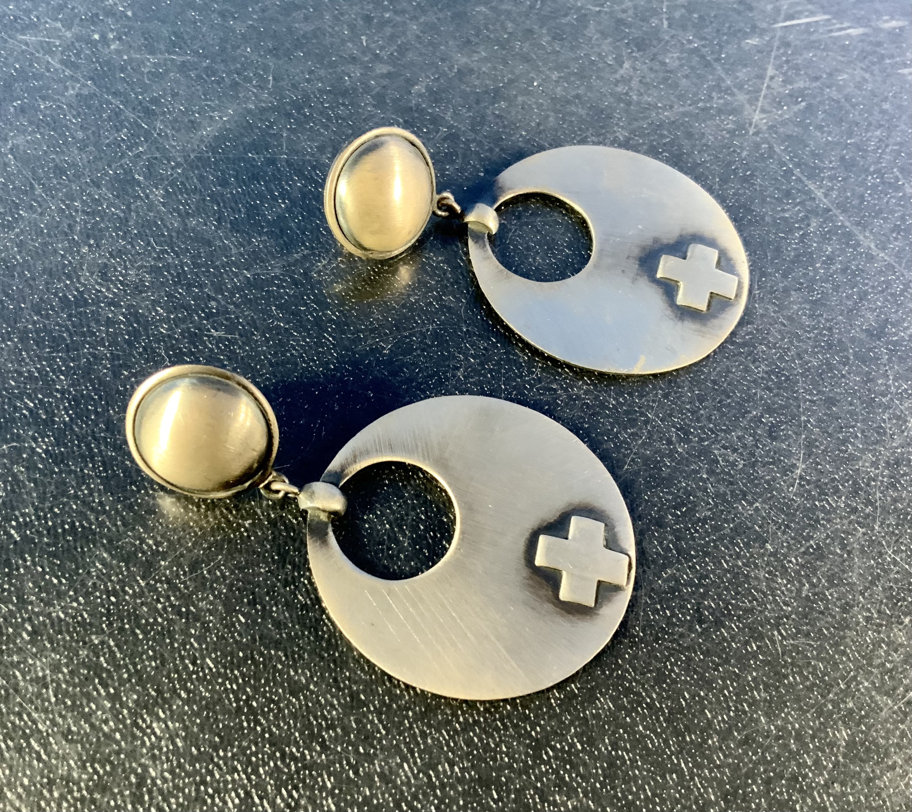 Dan Dodson Sterling Silver Cross's Post Earrings