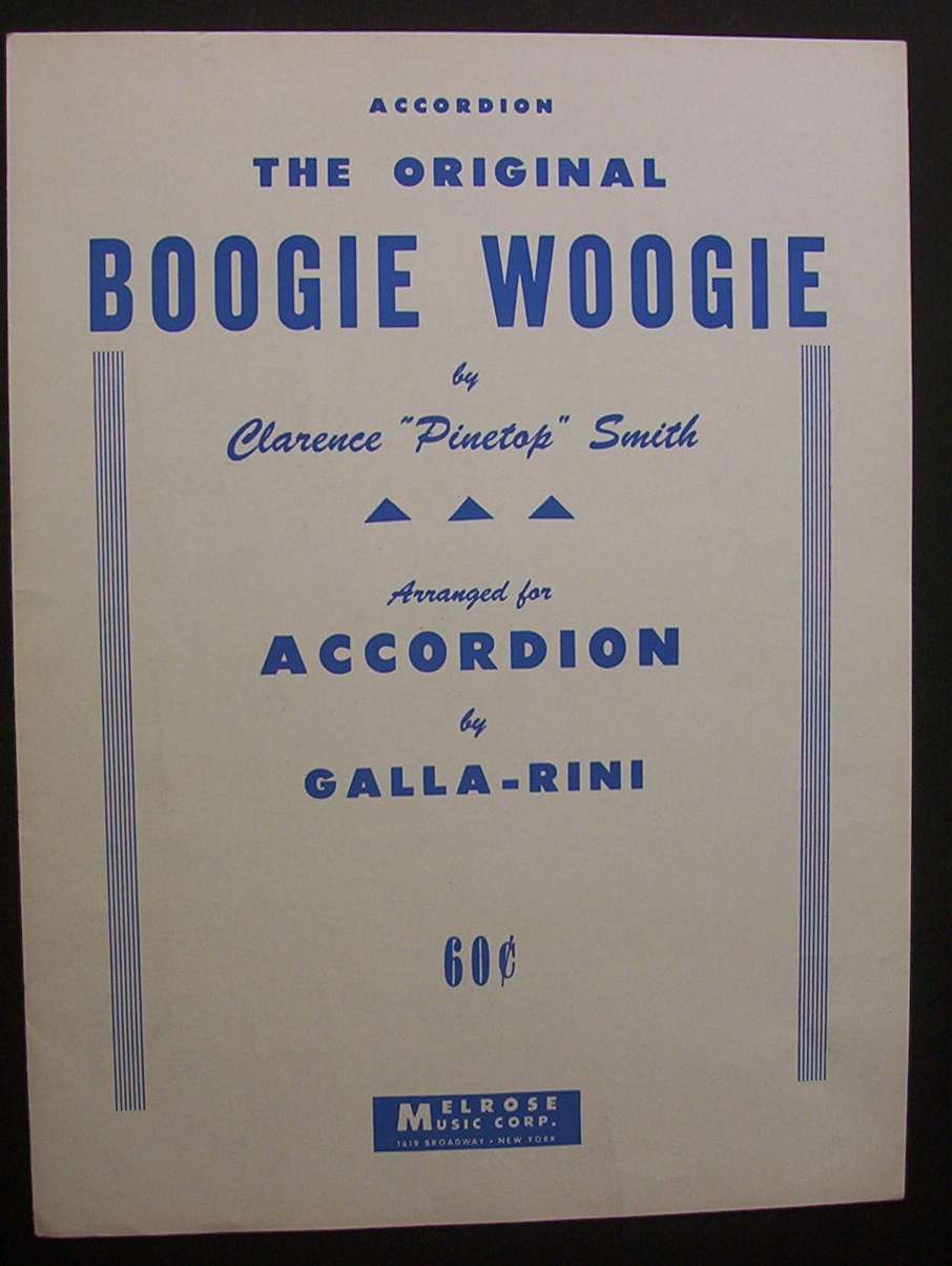 Sheet Music For 1944 The Original Boogie Woogie