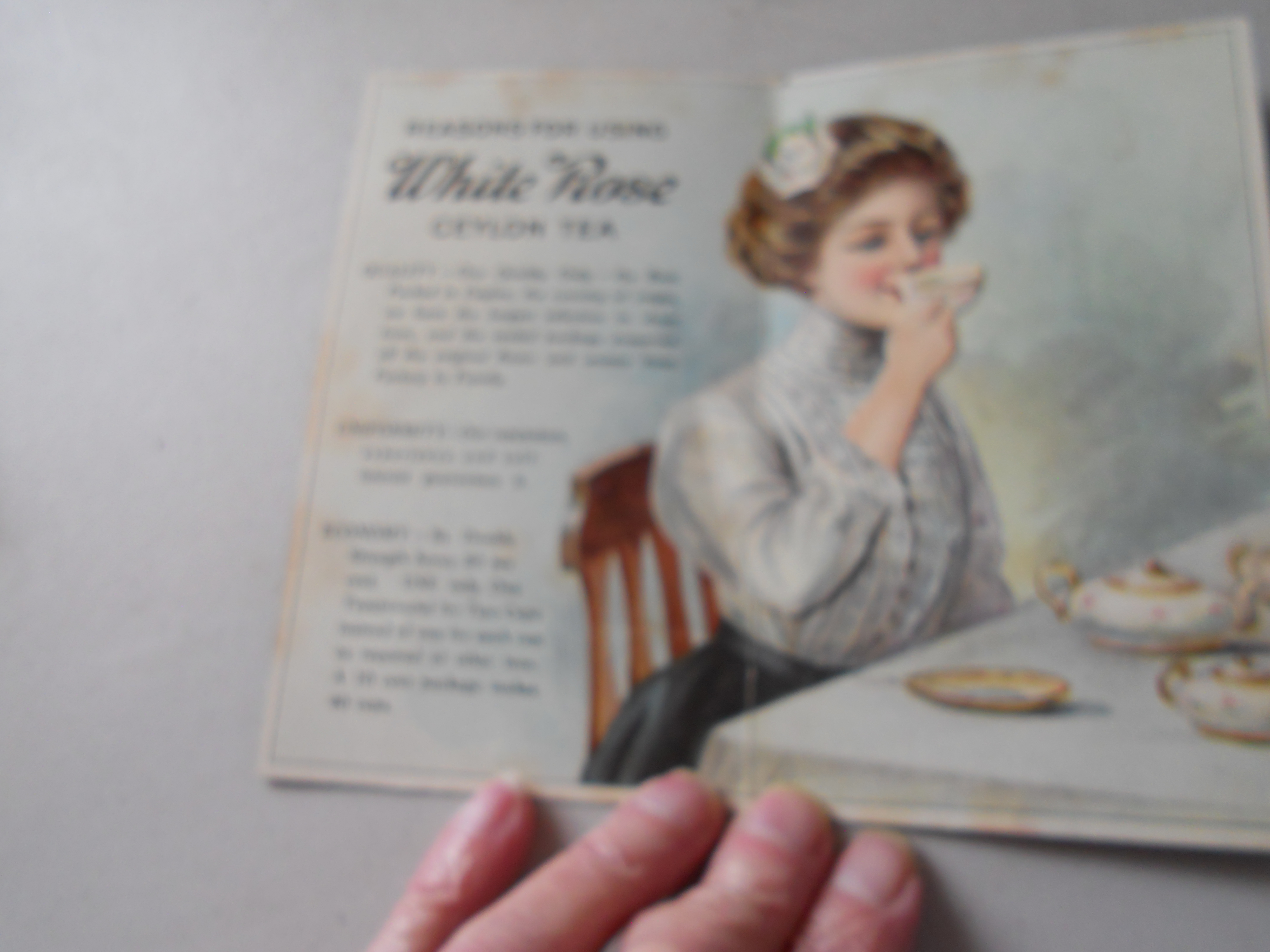 Seeman Bros. White Rose Tea Advertising