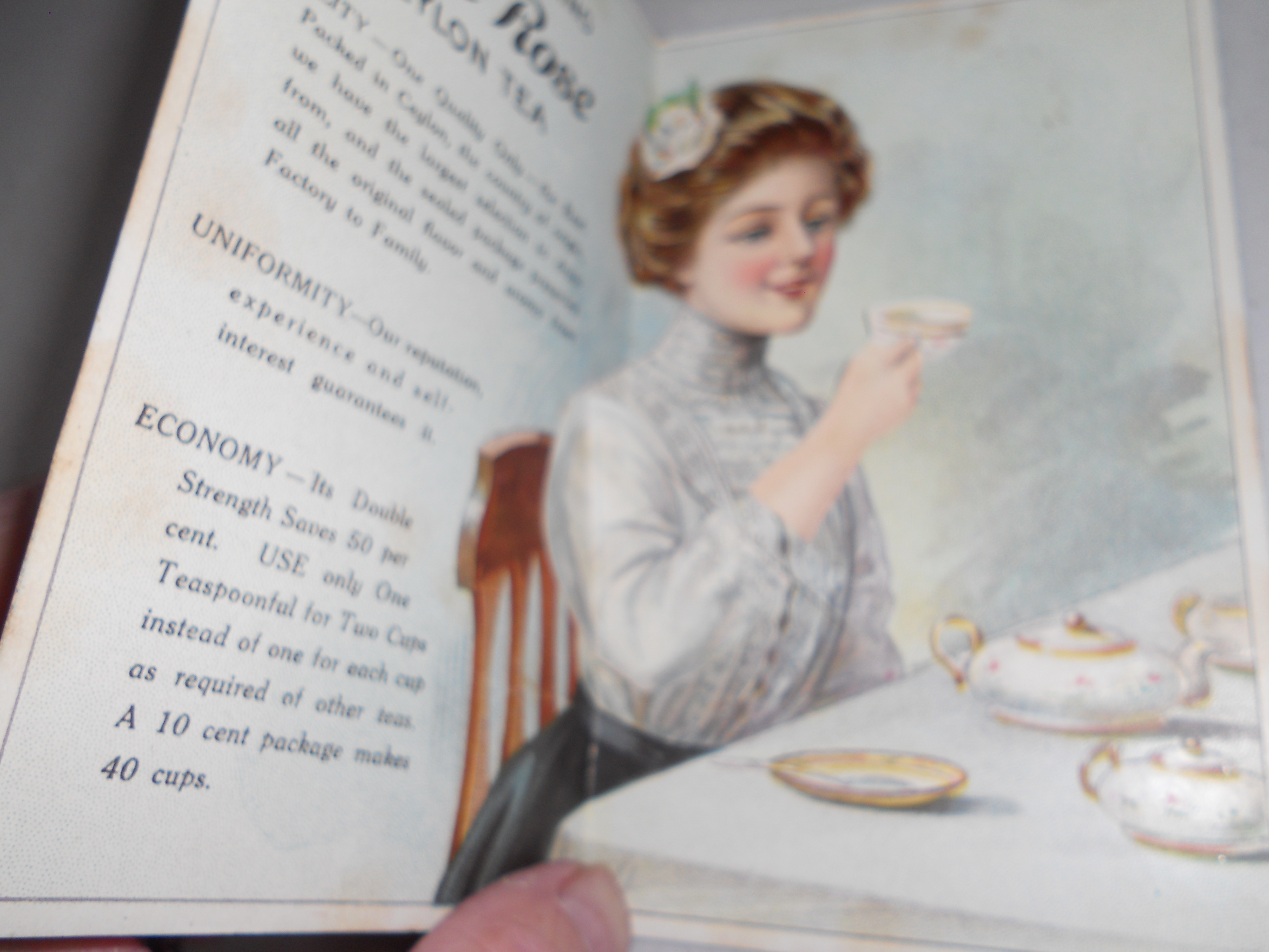 Seeman Bros. White Rose Tea Advertising