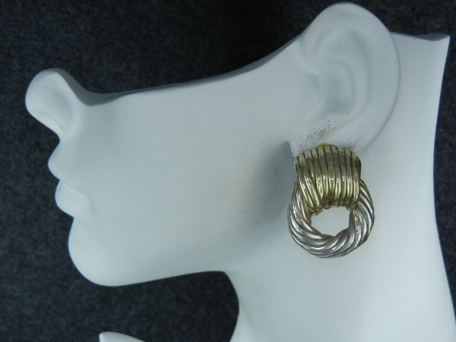 Sterling Silver Clip Earrings Israel Signed