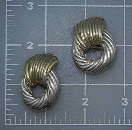 Sterling Silver Clip Earrings Israel Signed