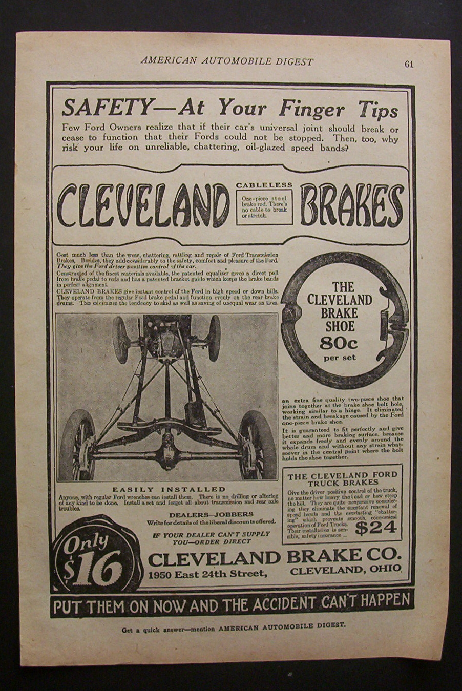 1923 Cleveland Brake Co