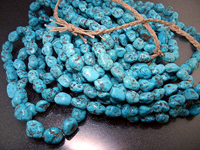 Native American Kingman Turquoise 7 Strand Necklace