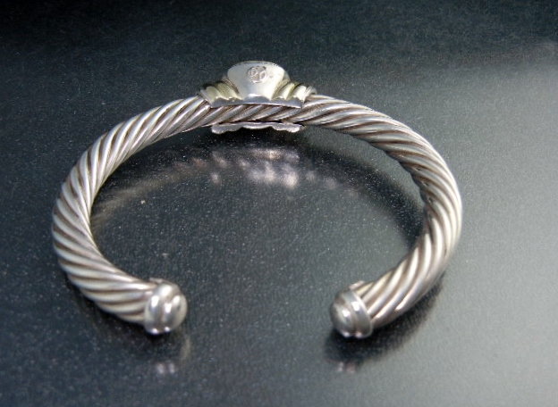 David Yurman 14K Gold  Sterling Silver Citrine Bracelet