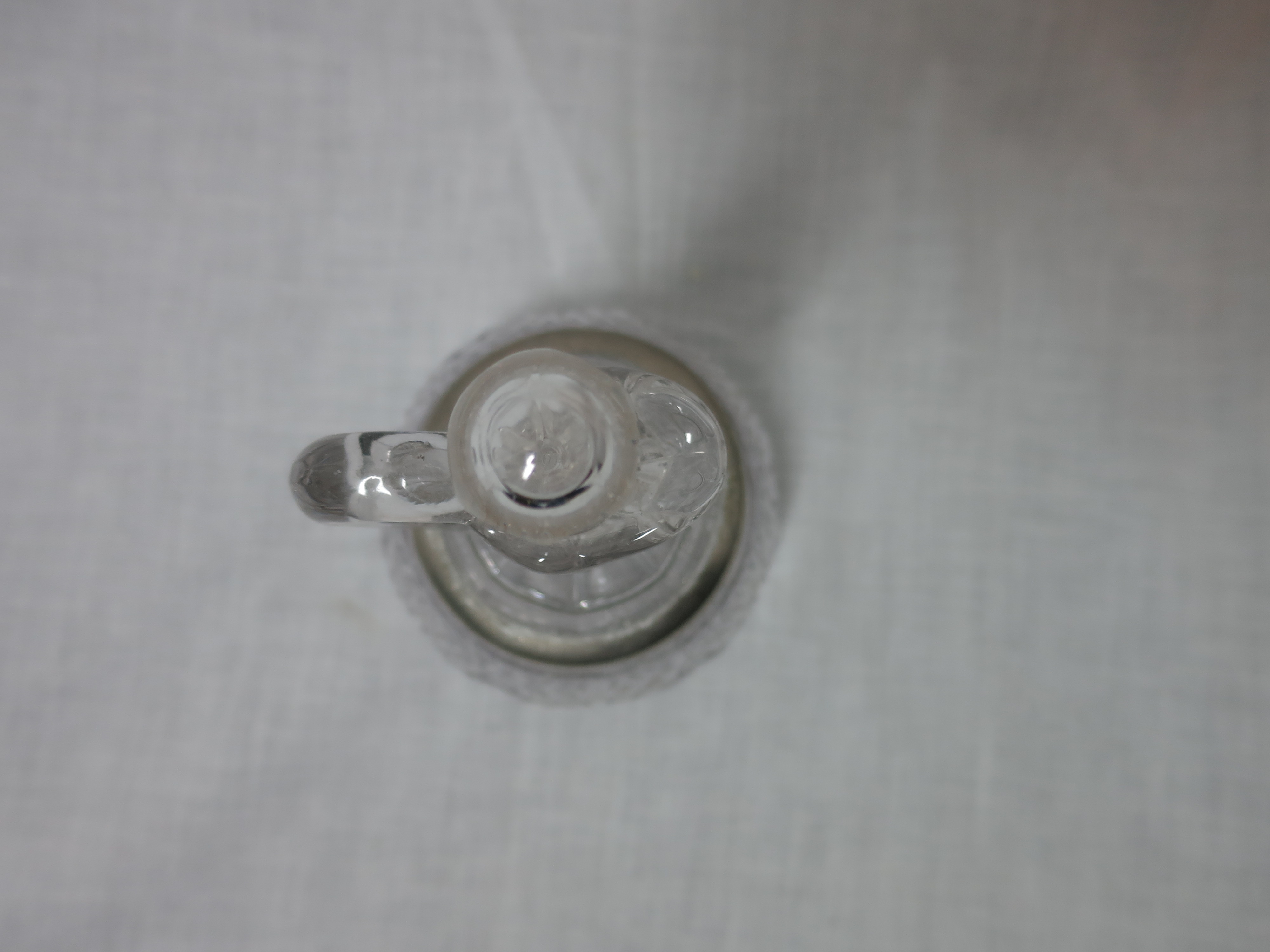 Third Round Separating Glass Cruet Jug Spherical 1897