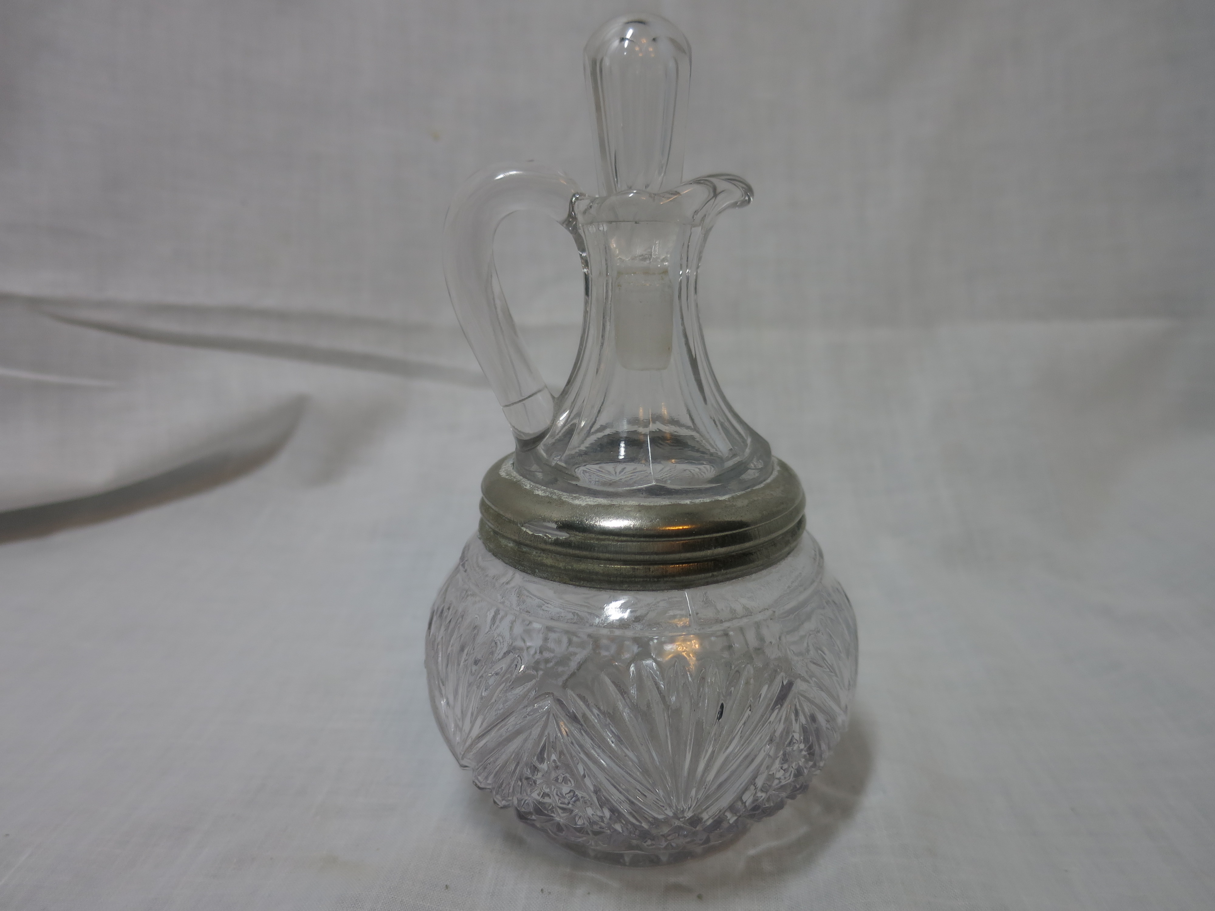 Third Round Separating Glass Cruet Jug Spherical 1897
