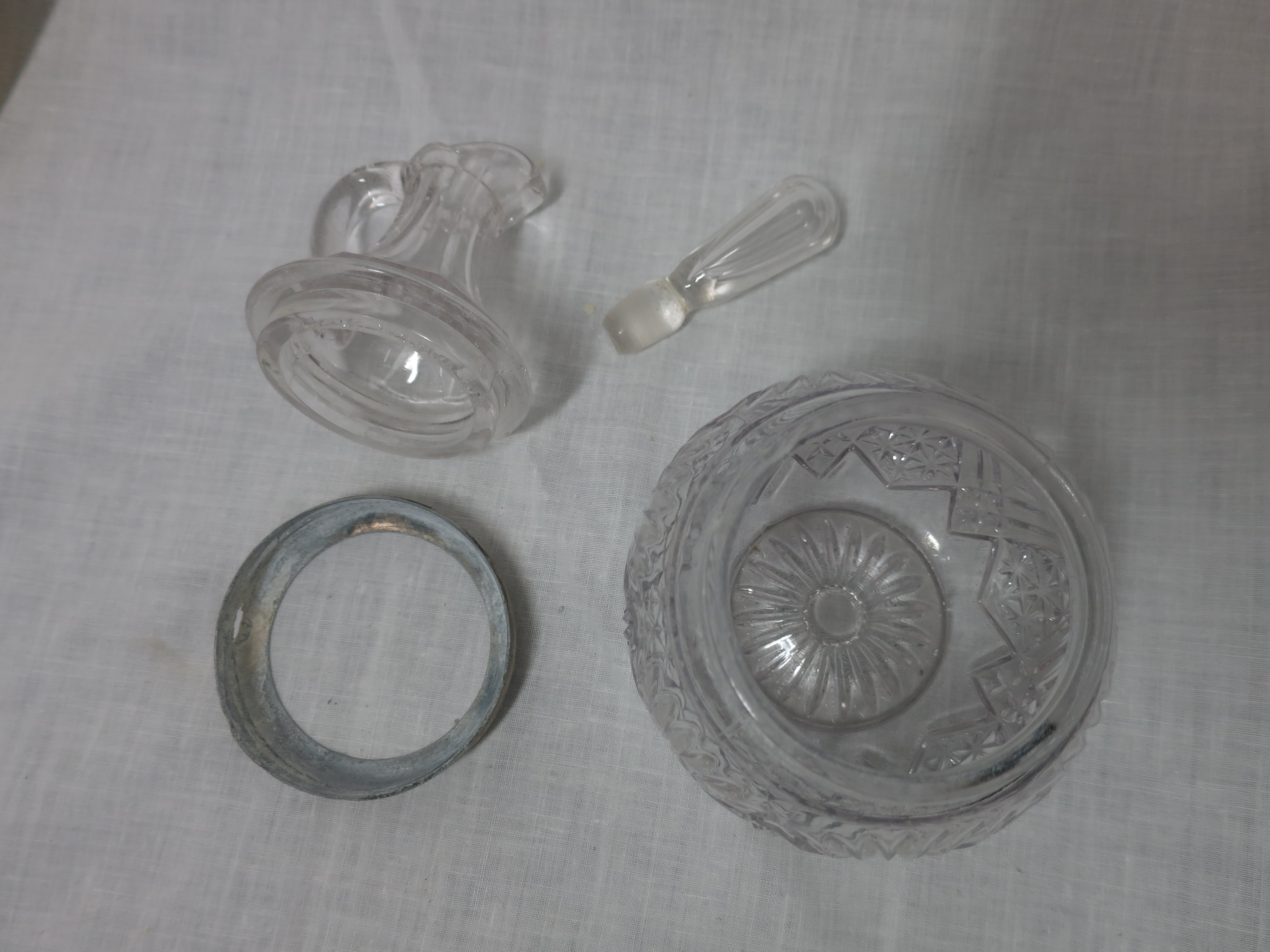 Third Round Separating Glass Cruet Jug Spherical 1897