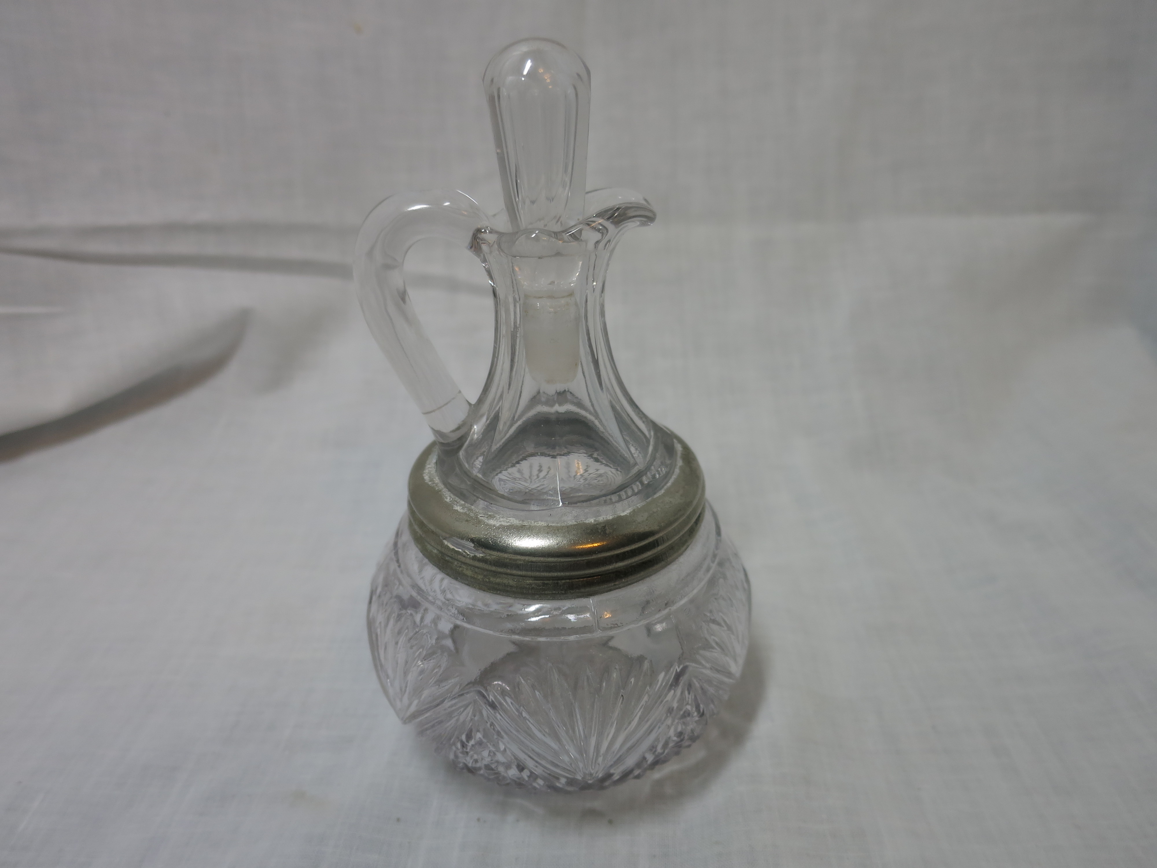 Third Round Separating Glass Cruet Jug Spherical 1897