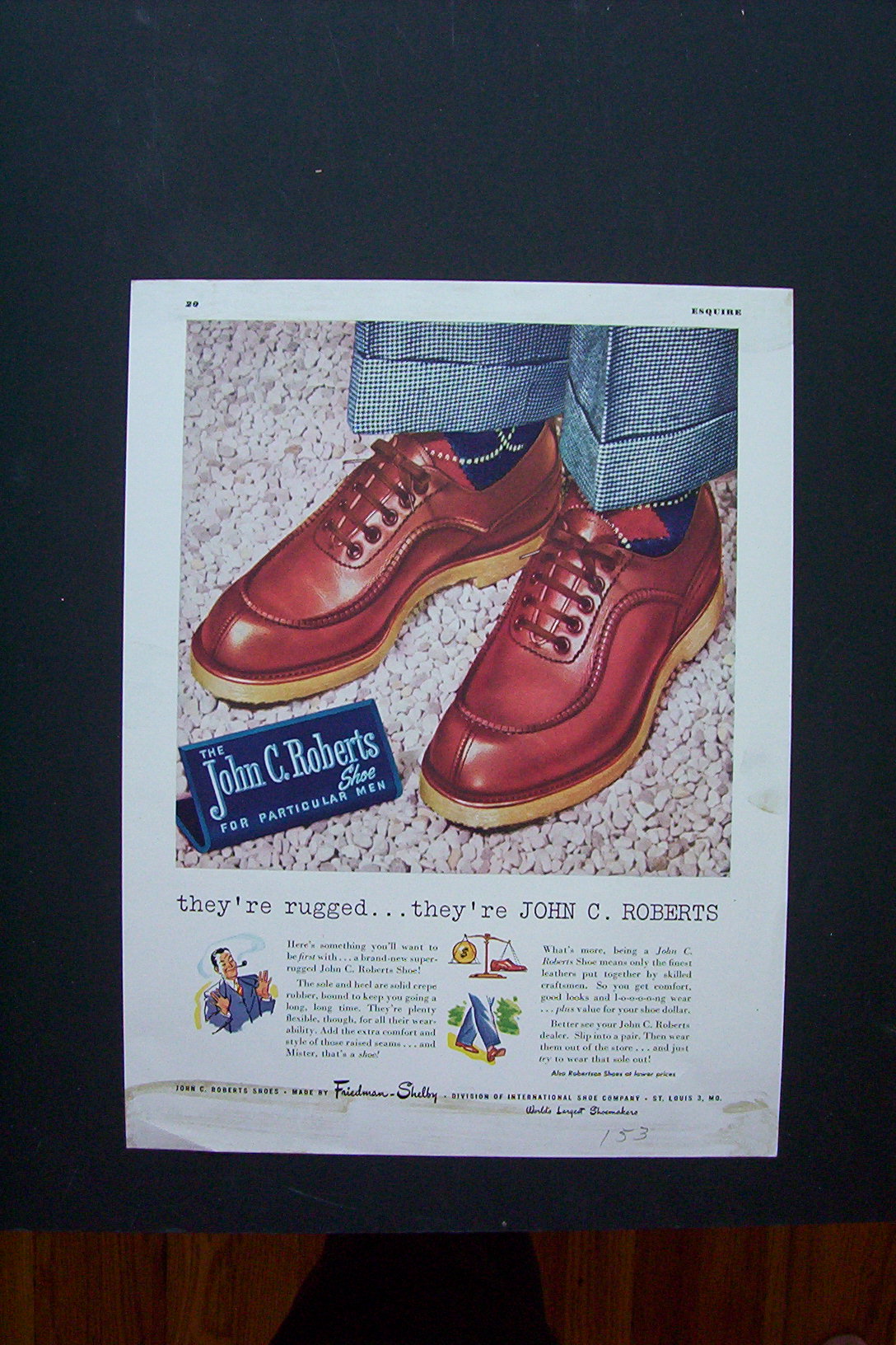 1947 John C. Roberts Shoes with Pair of Shoes