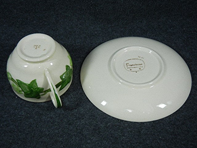 Franciscan  Ivy  Cup and Saucer California USA