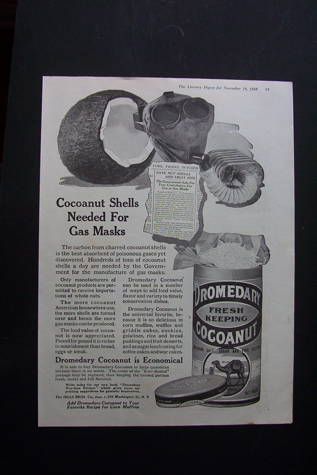 1918  Dromedary  Cocoanut