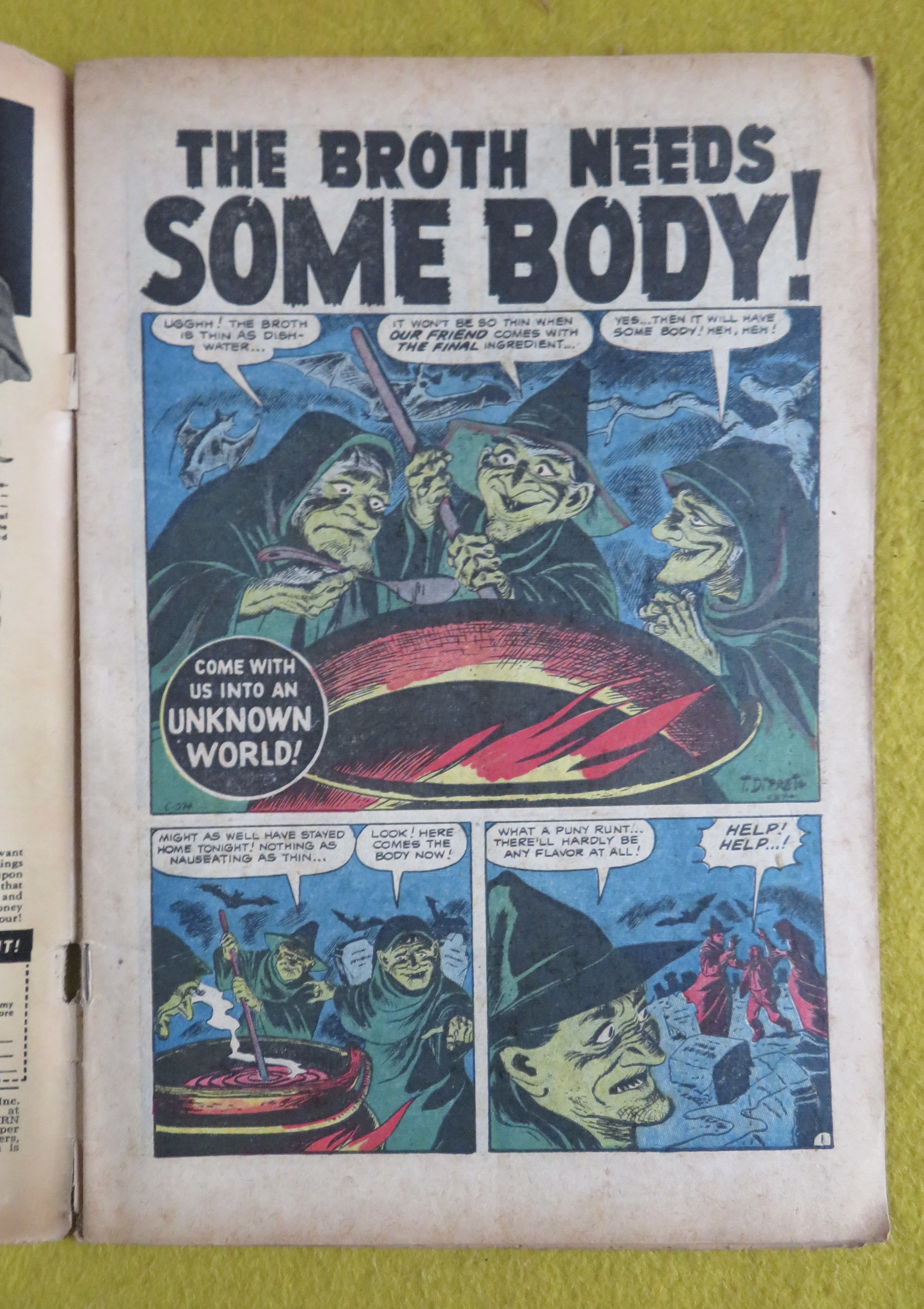 Unknown Worlds Comic May 1953 Broth Needs Somebody