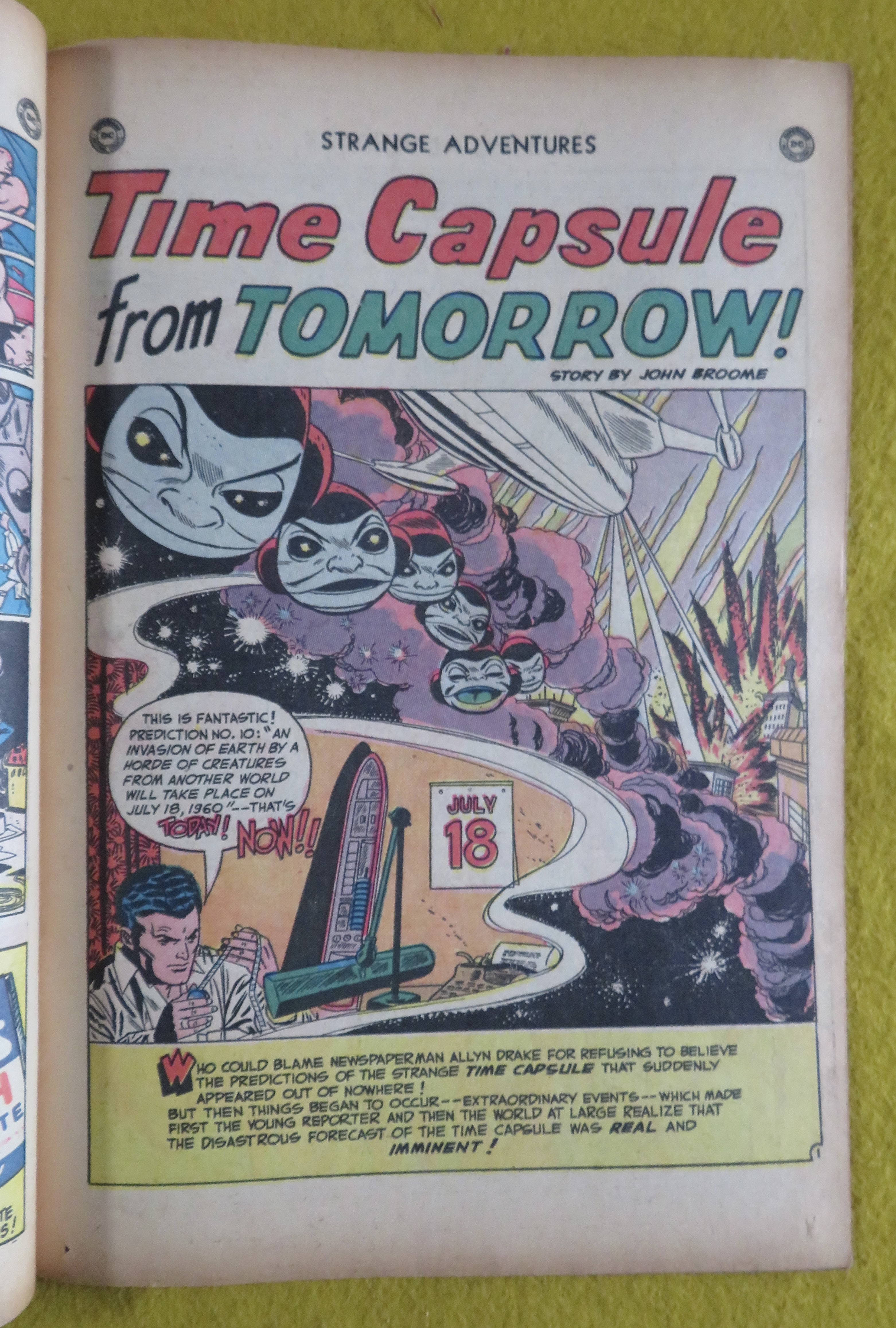Strange Adventures Comic May 1951 Evolution Plus