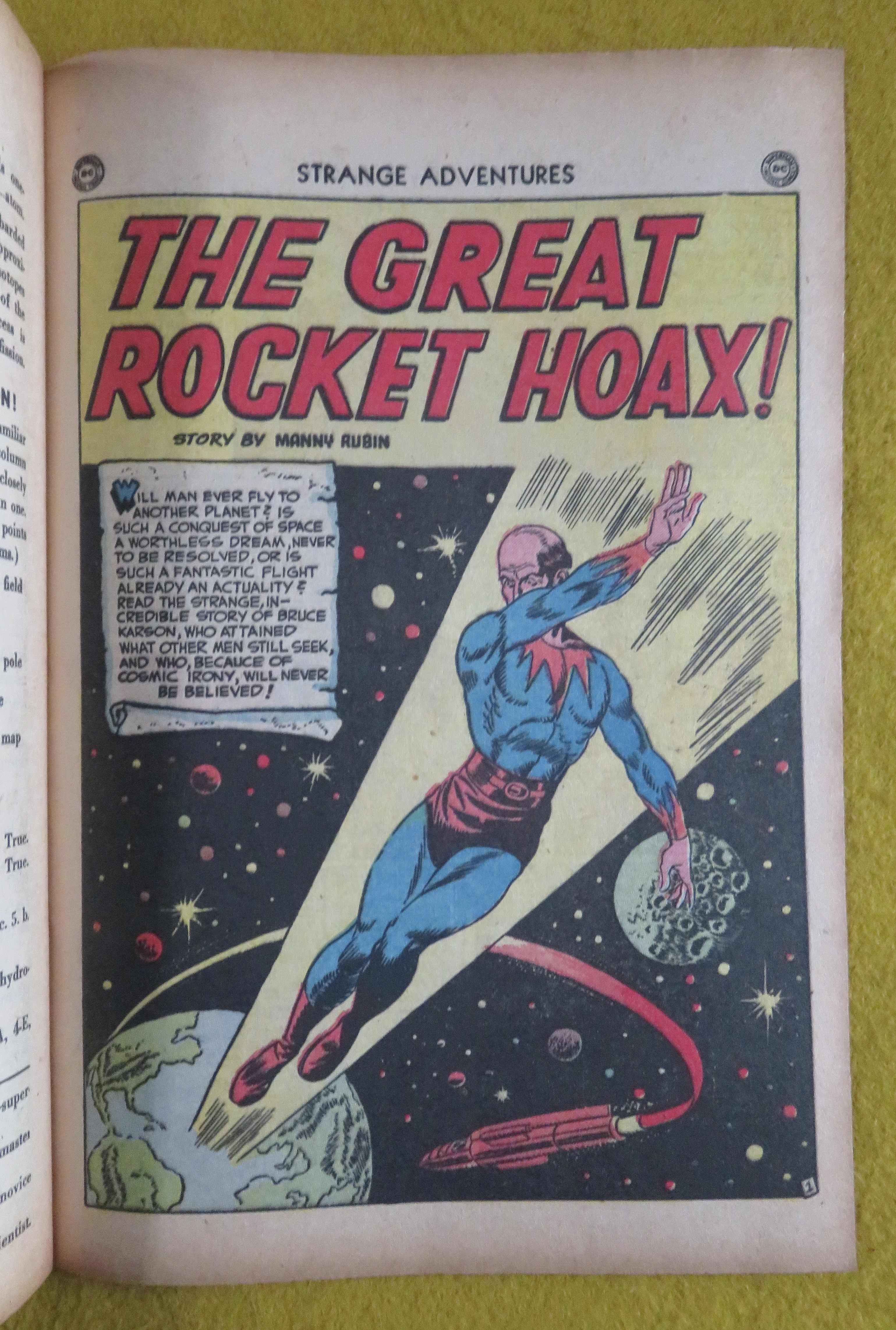 Strange Adventures Comic May 1951 Evolution Plus
