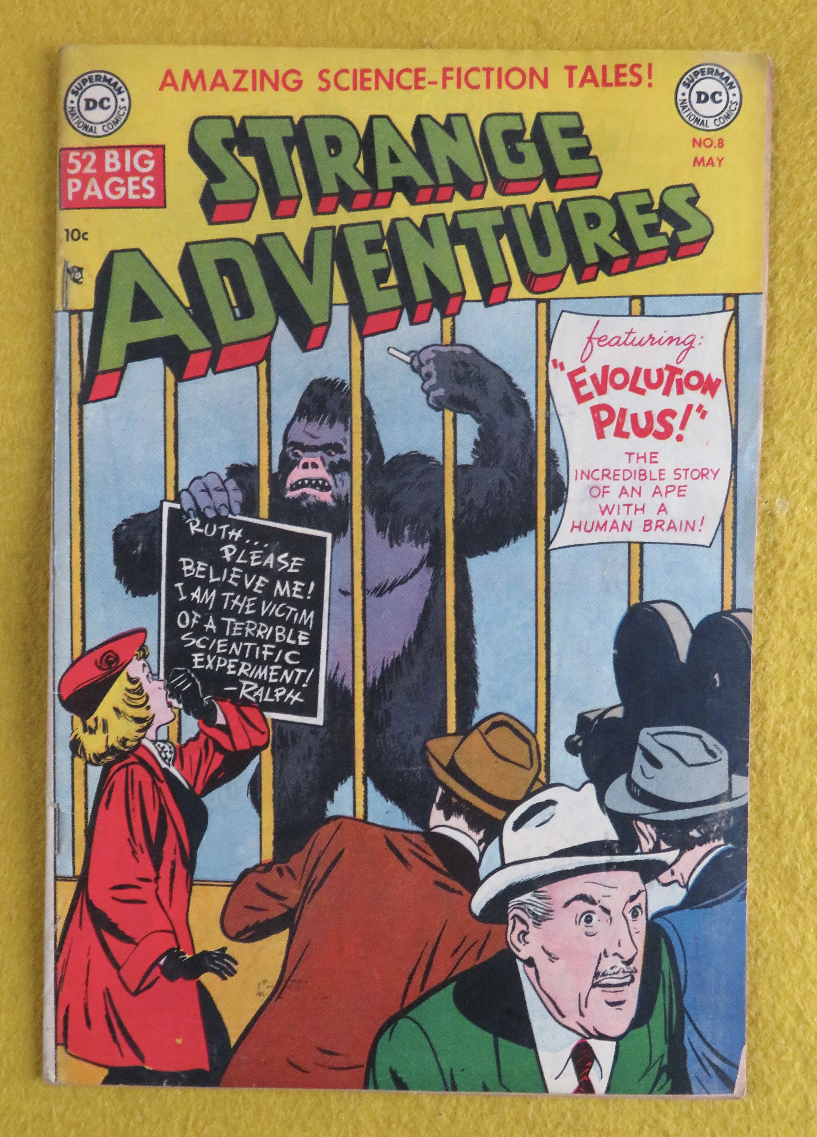 Strange Adventures Comic May 1951 Evolution Plus