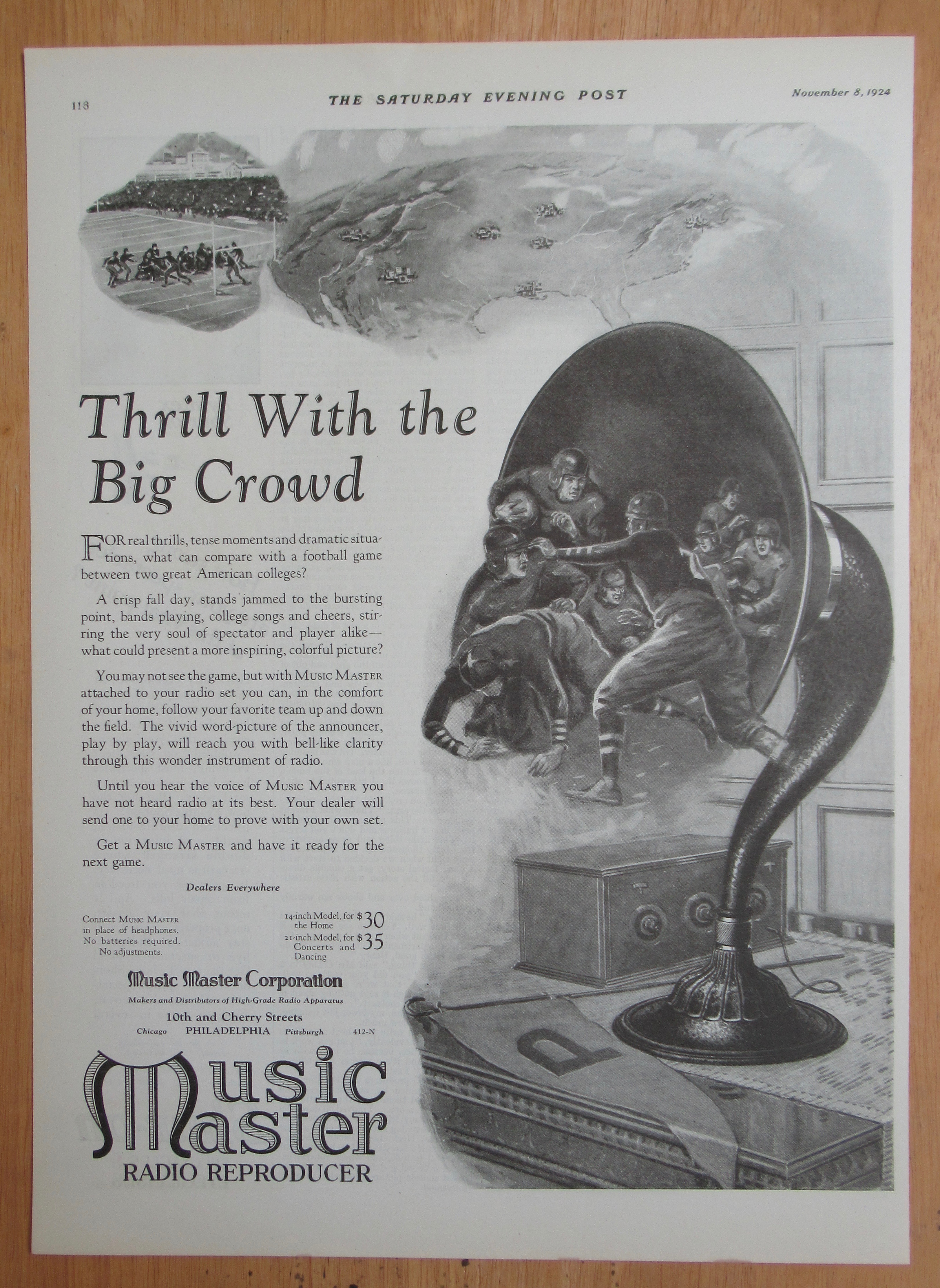 1924 Music Master Co. w Music Master Radio Reproducer