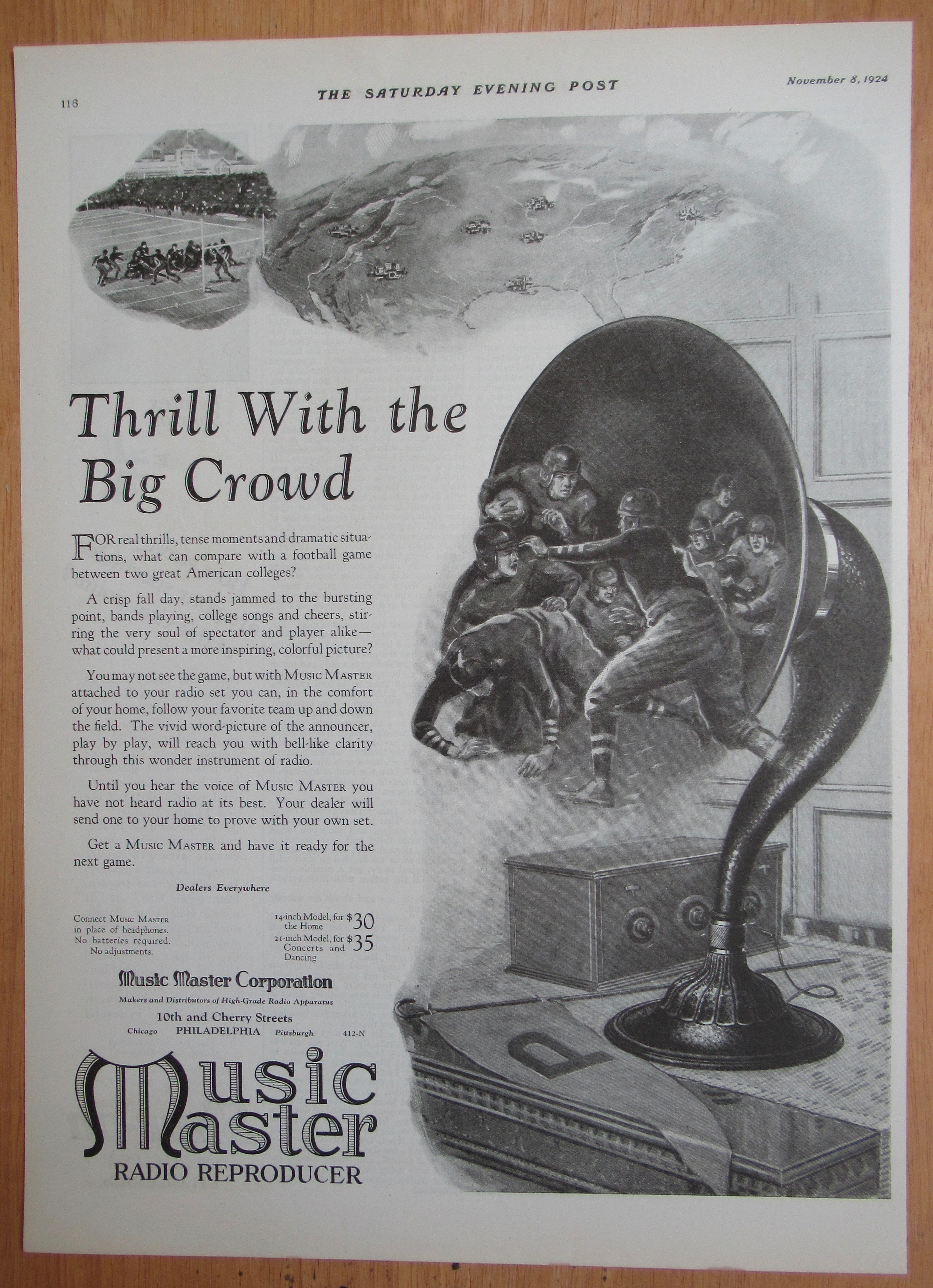 1924 Music Master Co. w Music Master Radio Reproducer