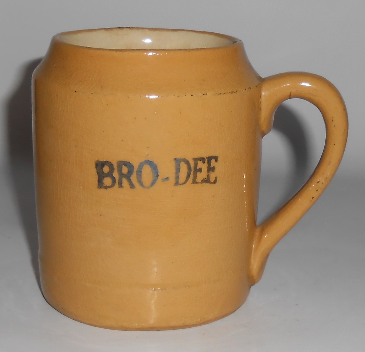 Bauer Pottery Early Yellow Ware Beer Mug #3