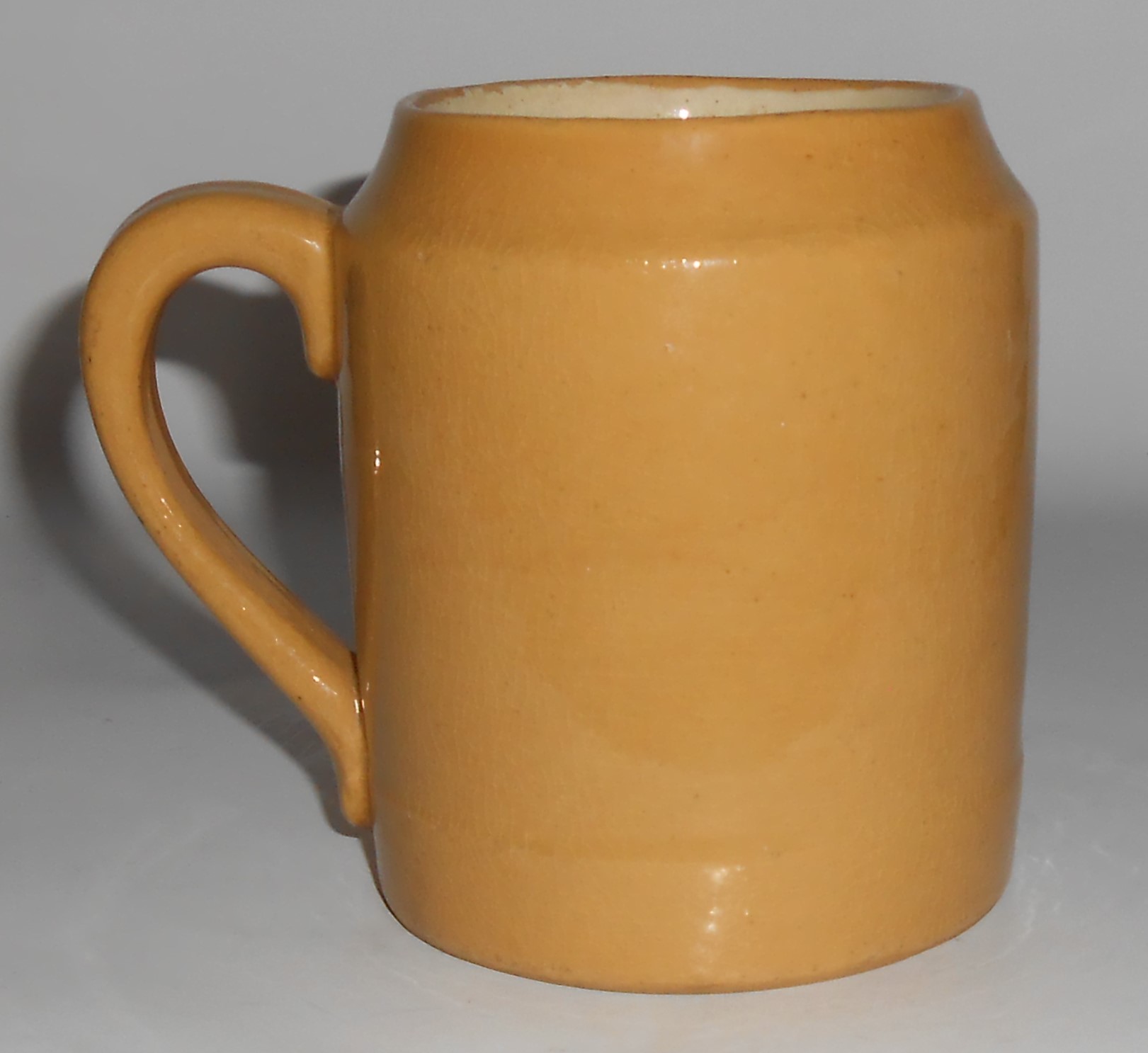 Bauer Pottery Early Yellow Ware Beer Mug #3