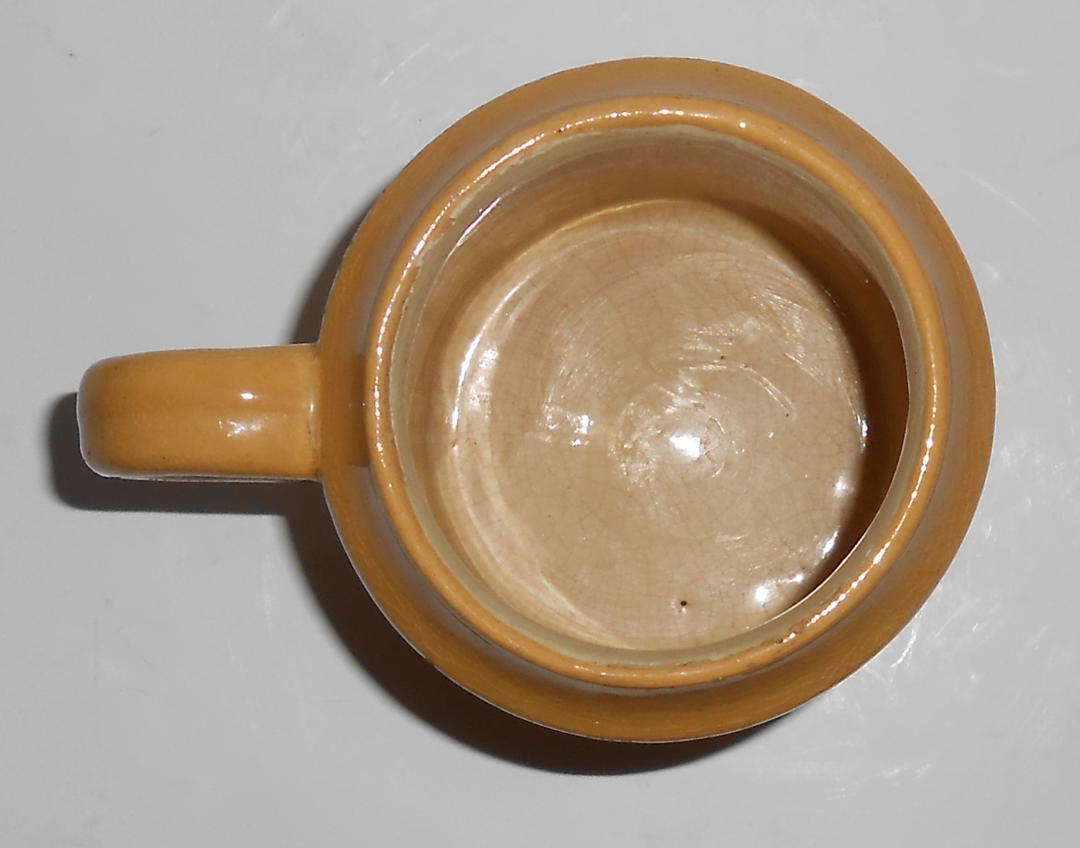 Bauer Pottery Early Yellow Ware Beer Mug #3