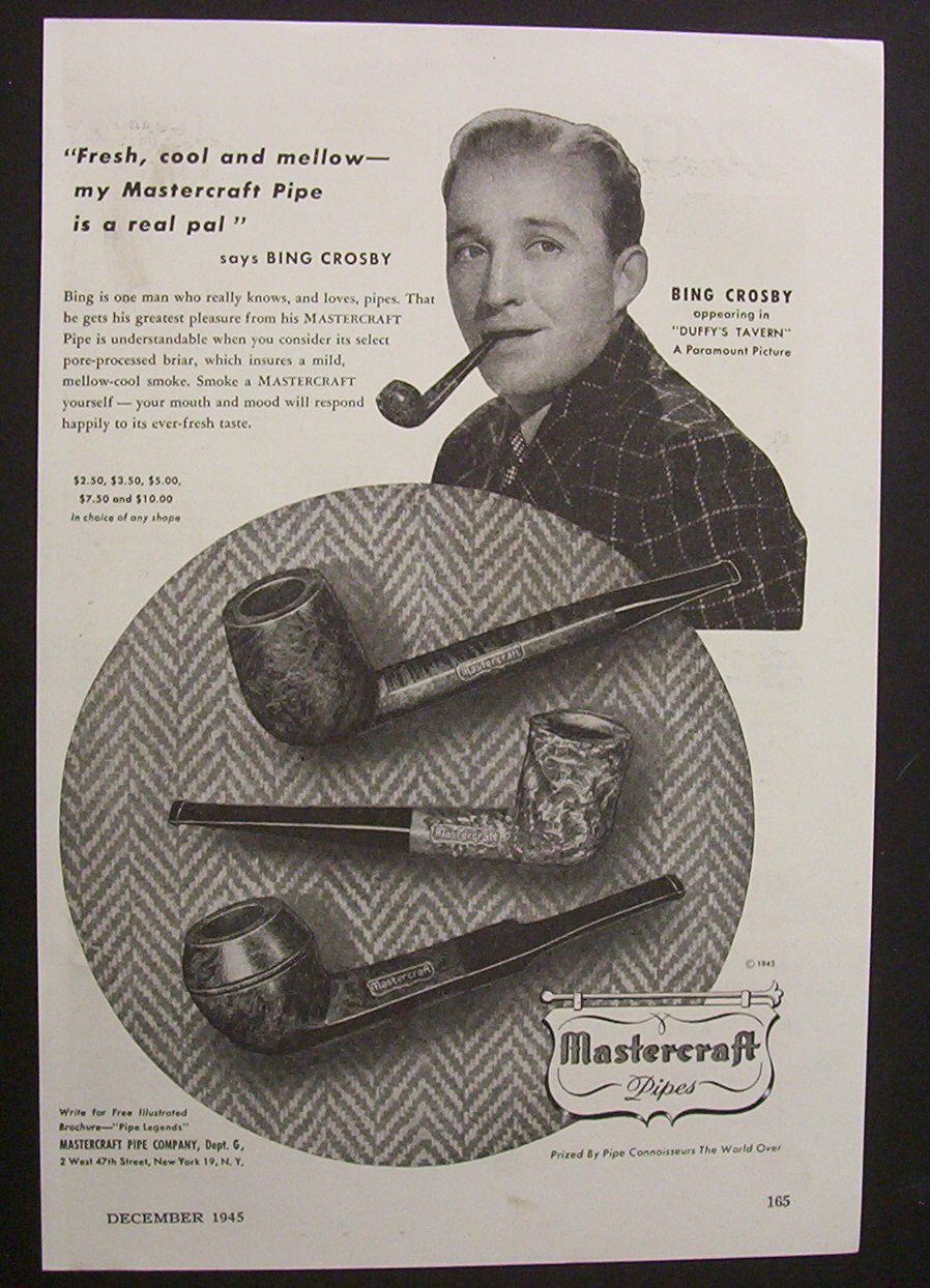 1945  Mastercraft  Pipes  with  Bing  Crosby