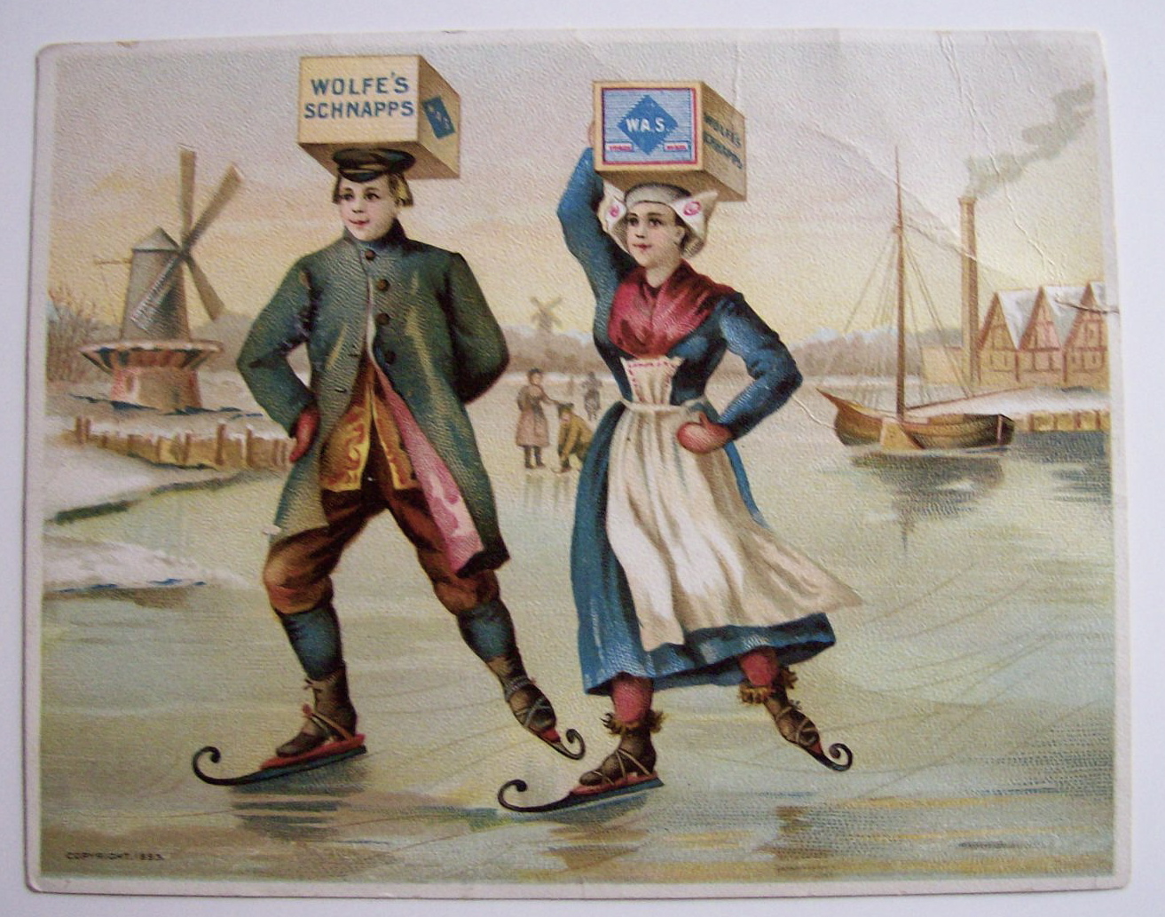 1893 Columbian Exposition Wolfe's Schnapps Trade Card