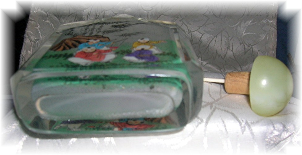 SNUFF BOTTLE Reverse Painted Children