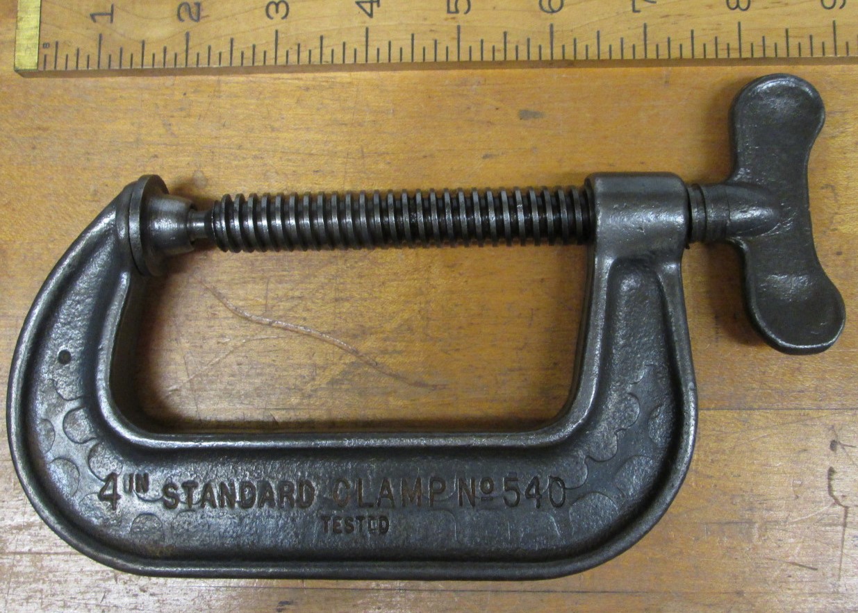 Cincinnati C-Clamp w/Cast Wing Screw 4 inch No. 540