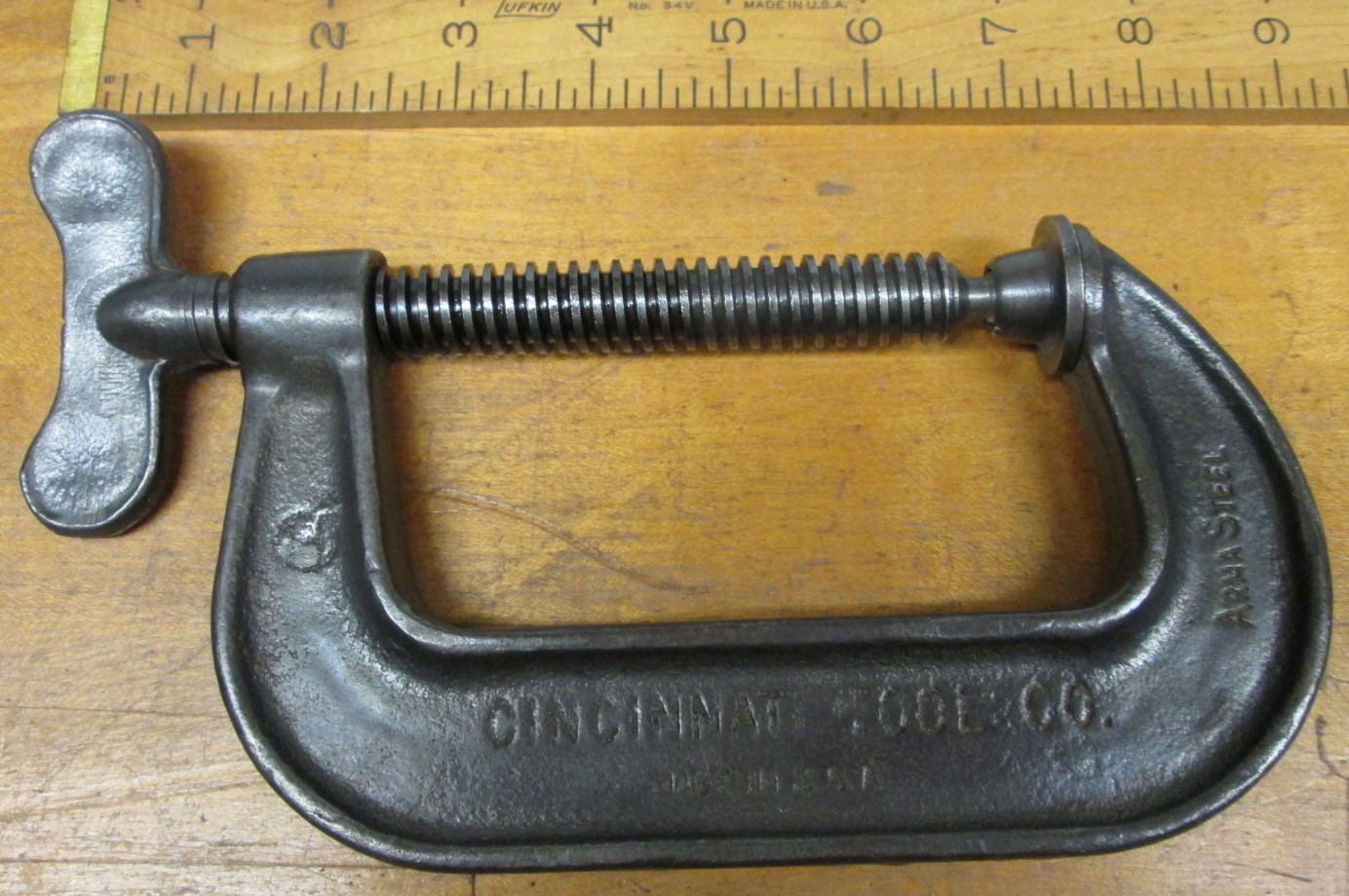 Cincinnati C-Clamp w/Cast Wing Screw 4 inch No. 540